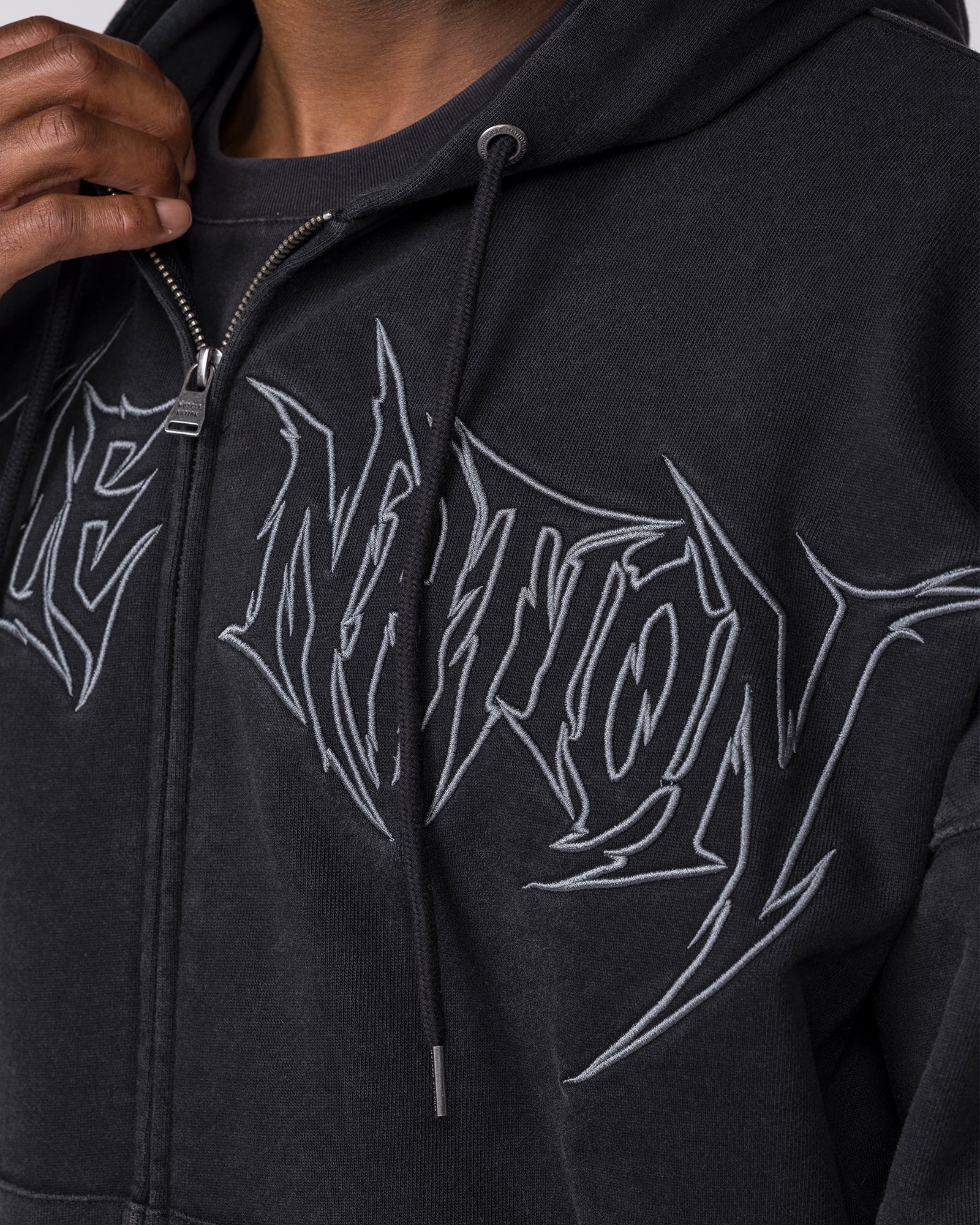 Breakout Vintage Zip Hoodie - Washed Black