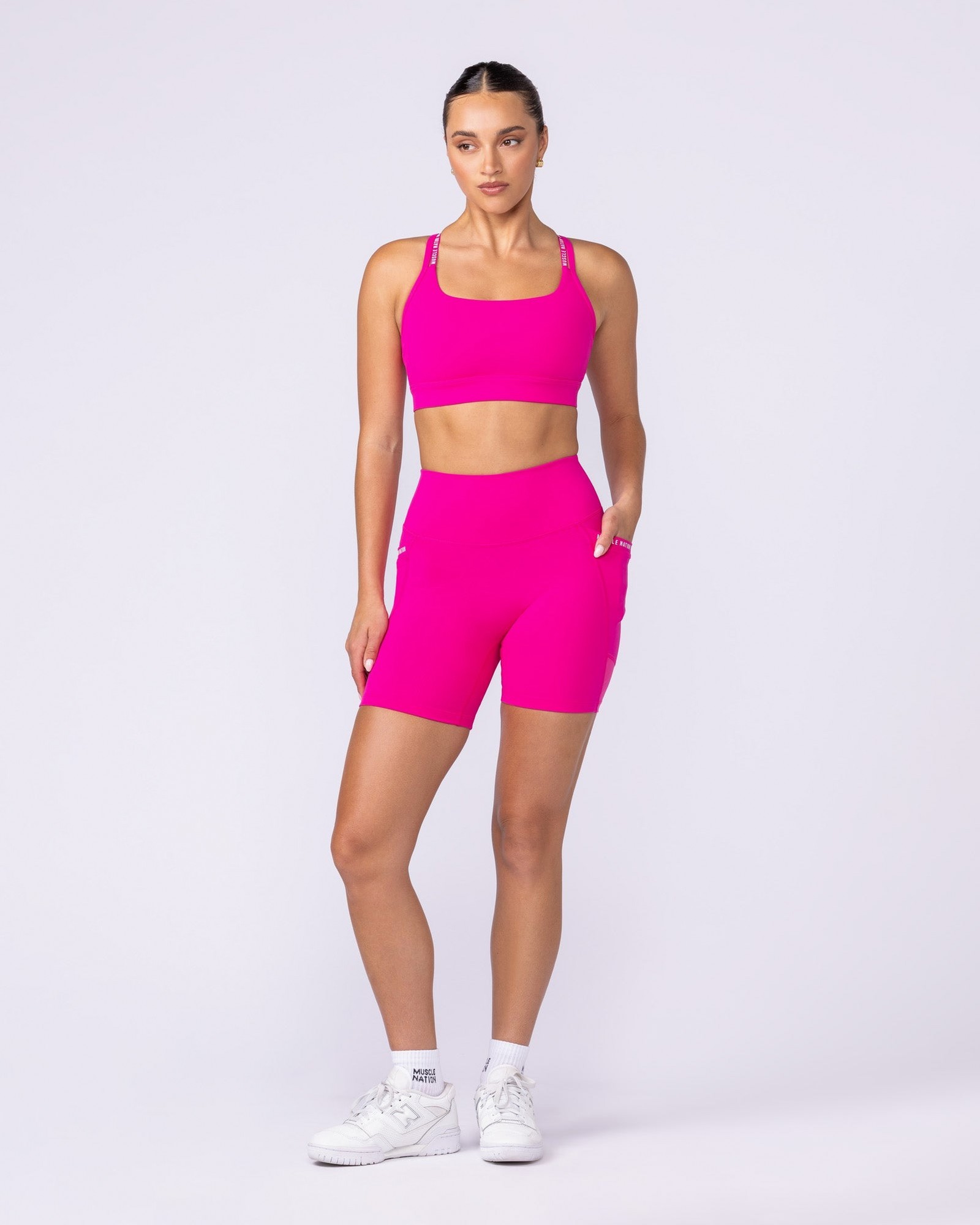 Illusion Signature Pocket Bike Shorts - Cosmo