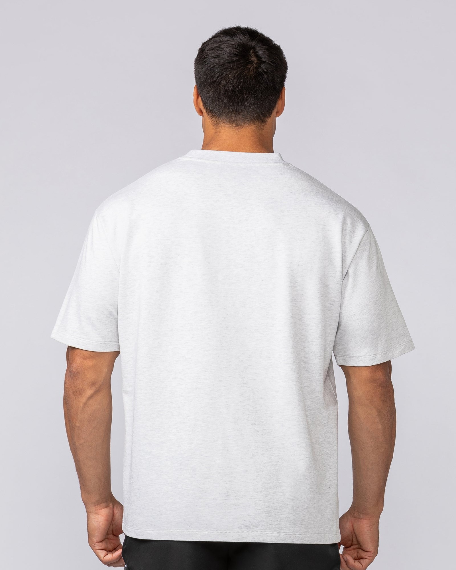 Essential Regular Fit Tee - Snow Grey Marl