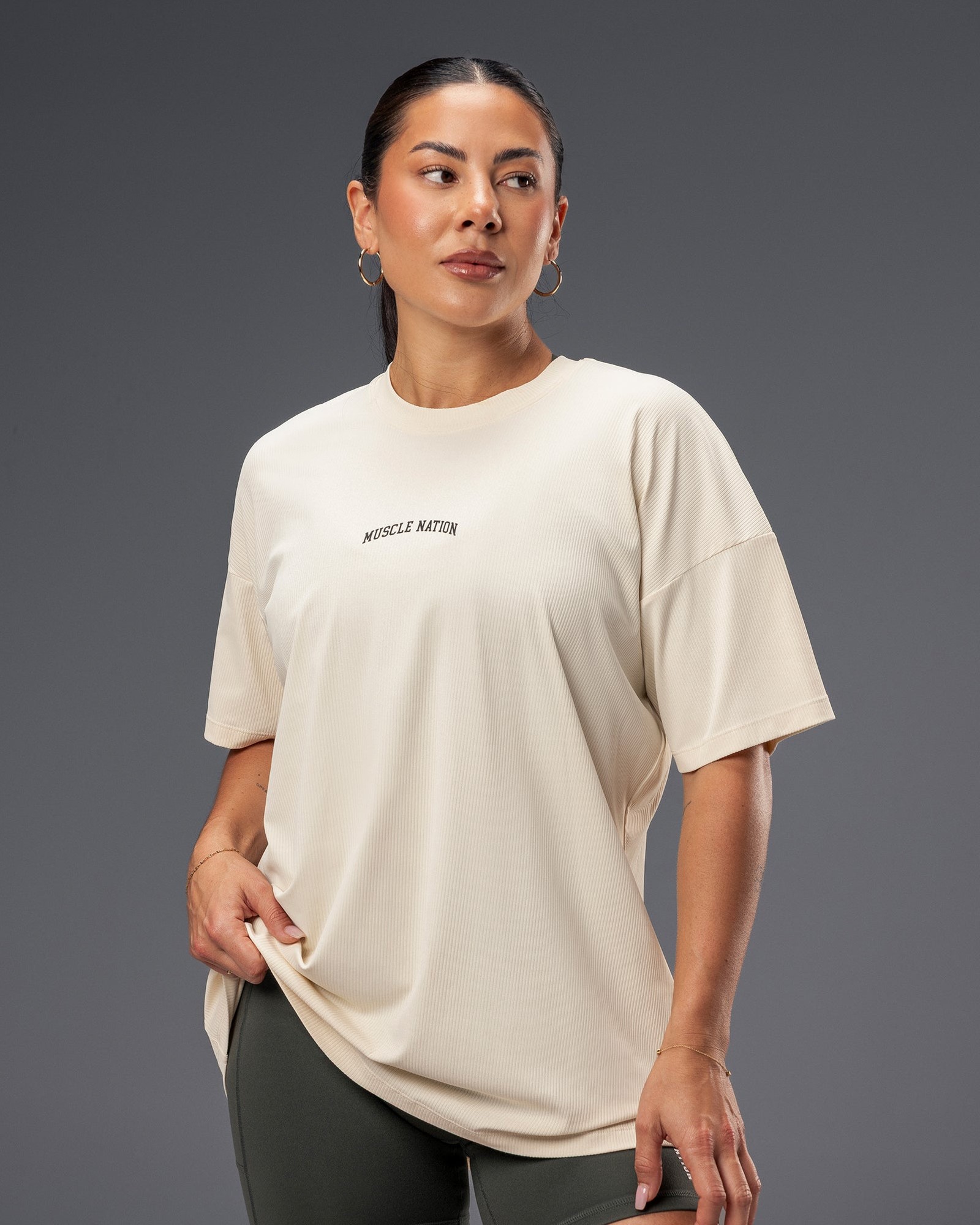 Relaxed Rib Training Tee - Dew