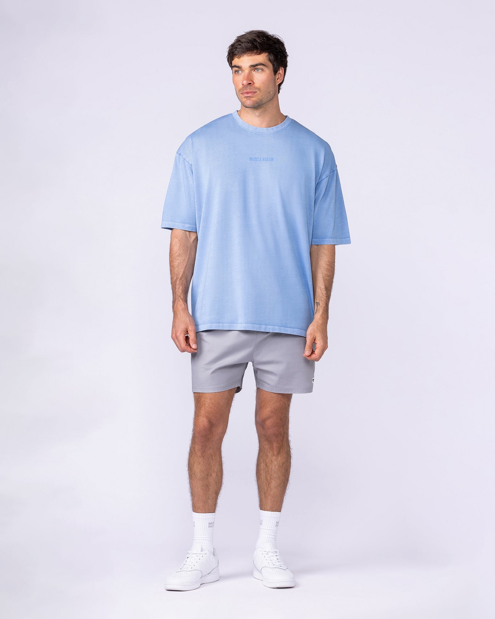 Worldwide Oversized Vintage Tee - Washed Pacific