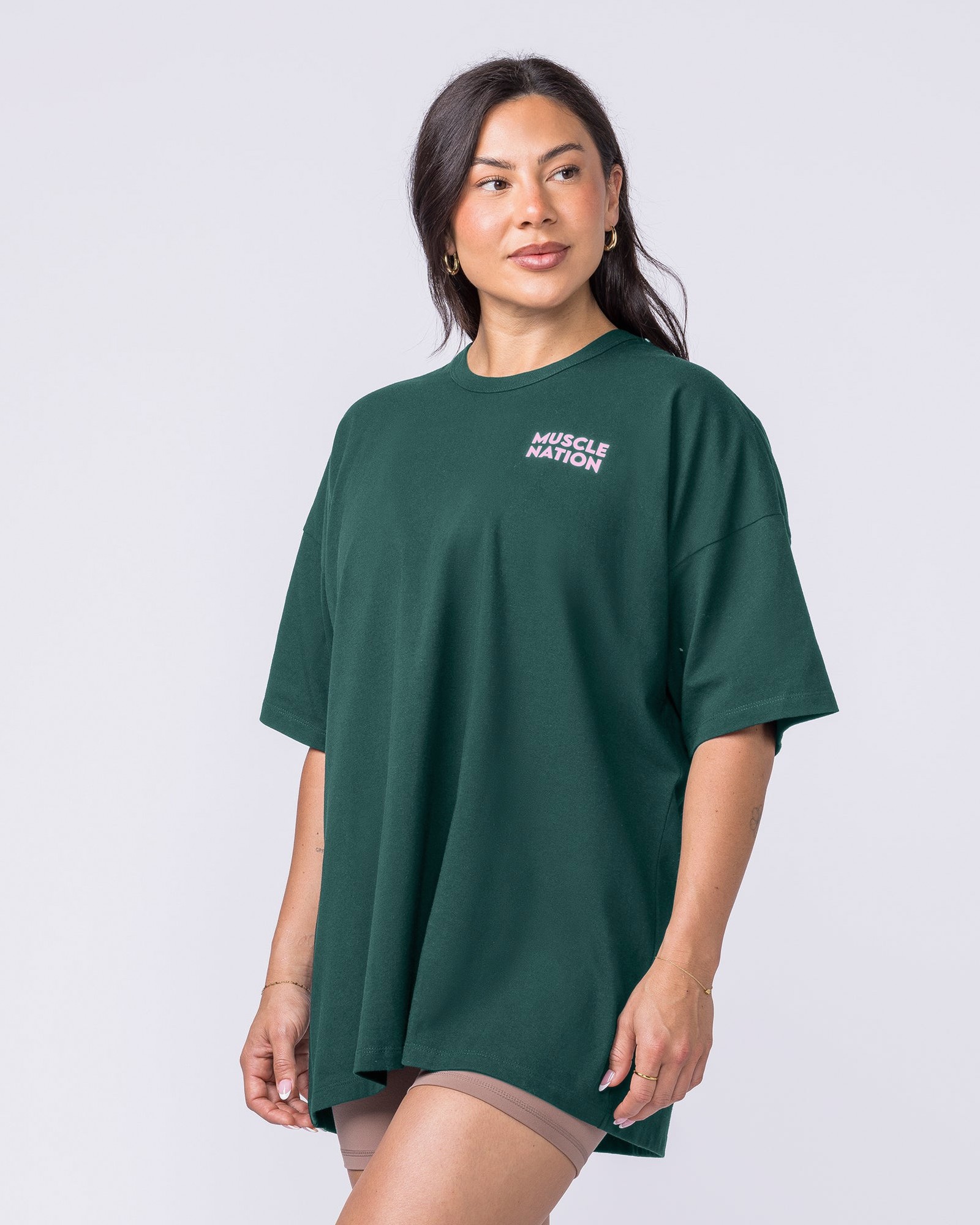 Lifestyle Club Oversized Tee - Sporting Green
