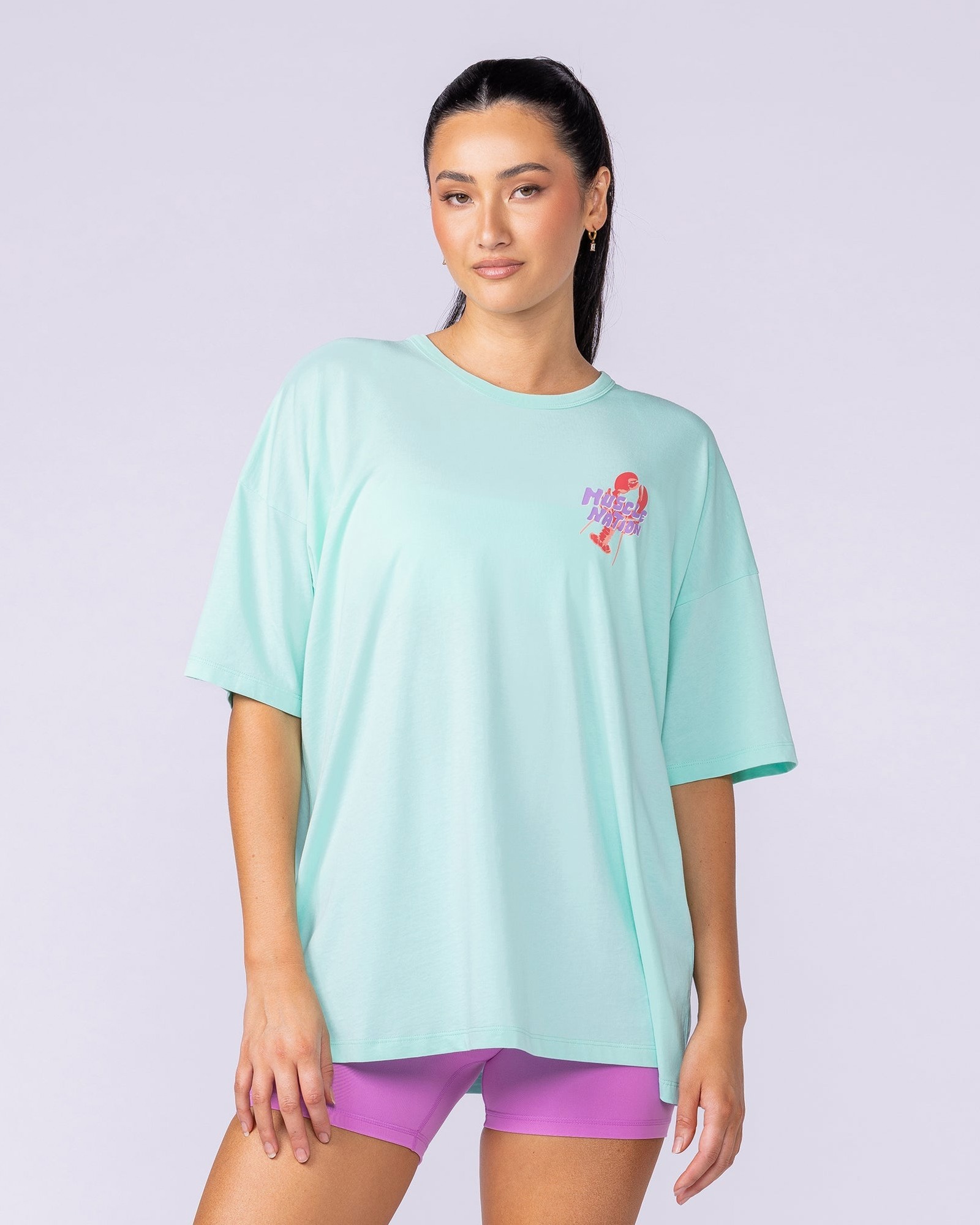 Pinchy Oversized Tee - Spearmint