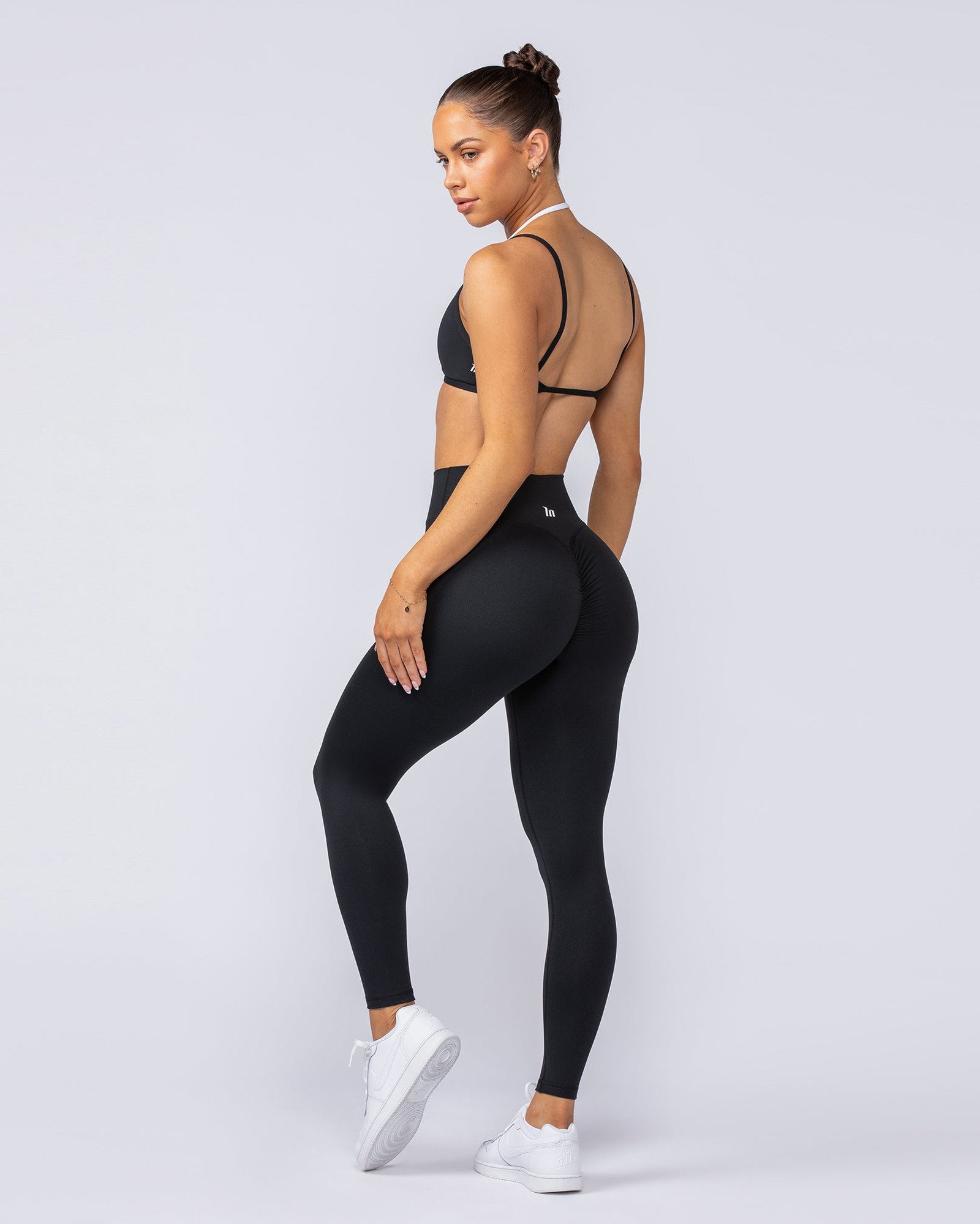Instinct Scrunch Ankle Length Leggings - Black