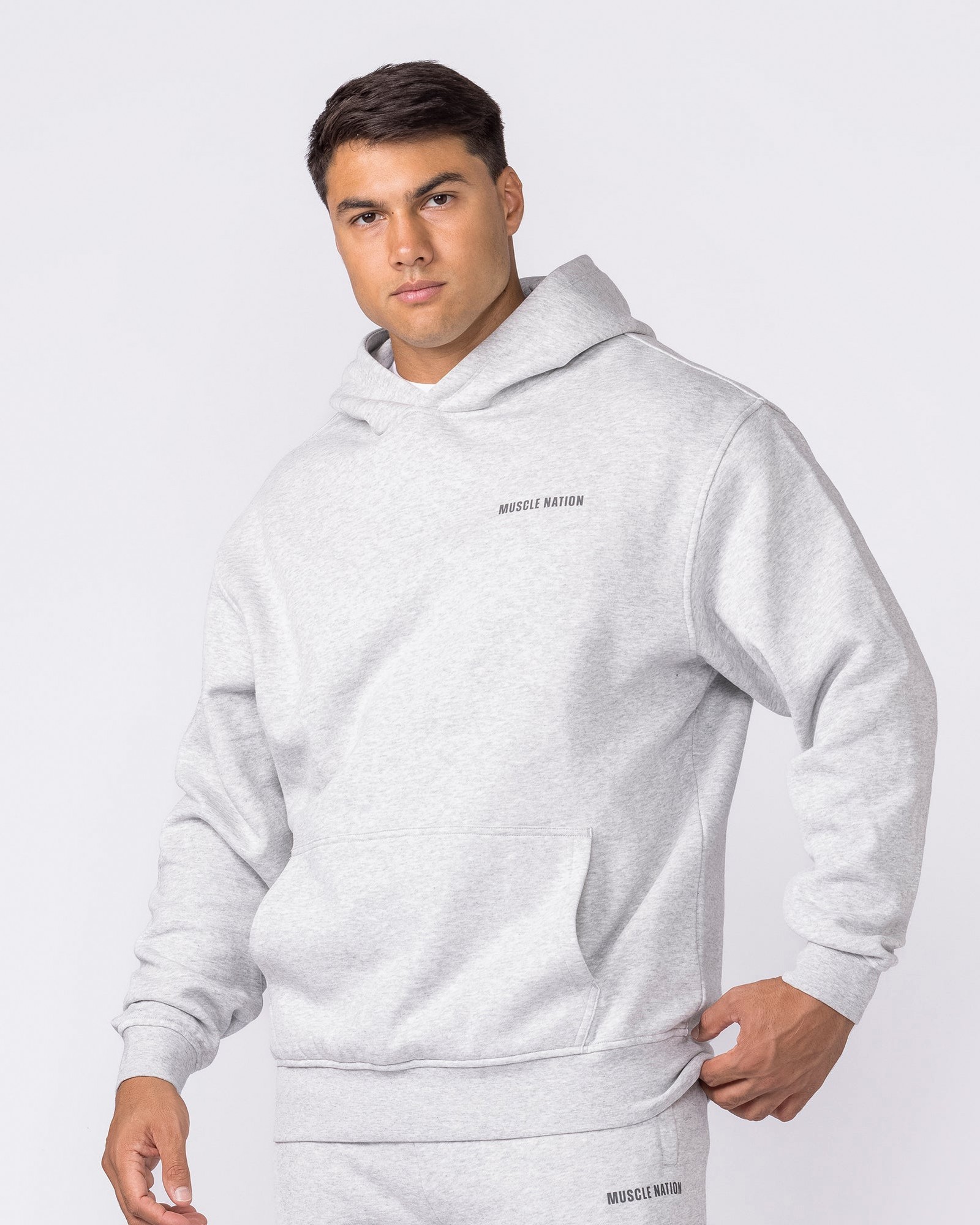 Essential Hoodie - Grey Marl