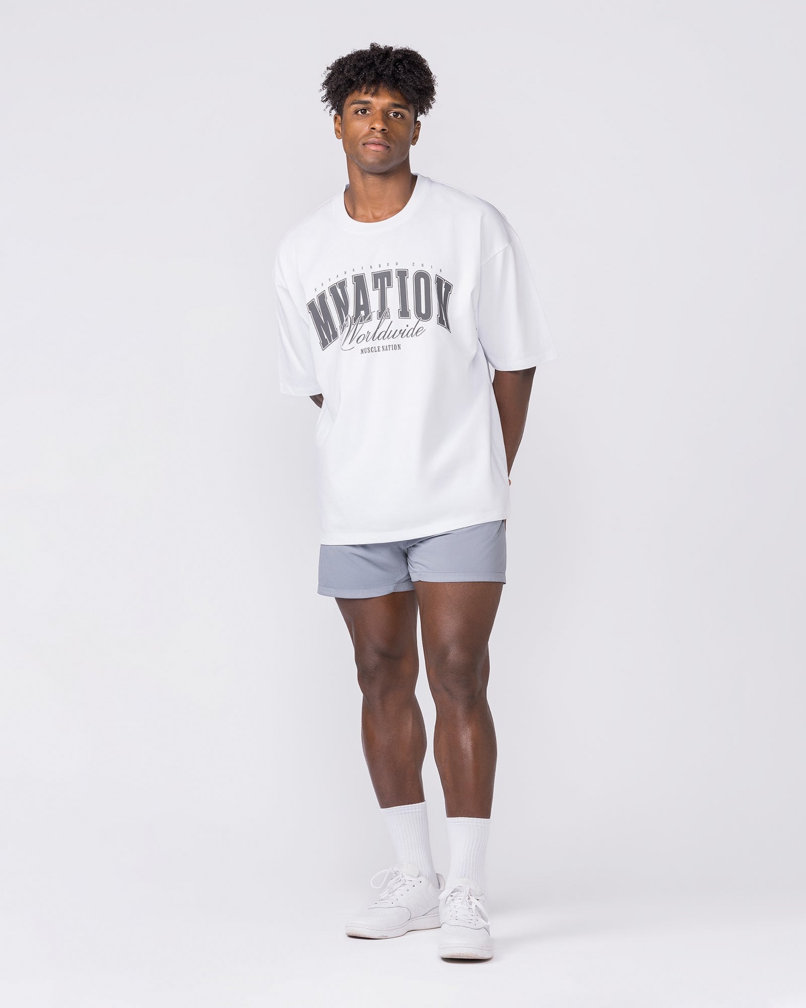 Essential Vintage 3.5" Active Shorts - Washed Cement