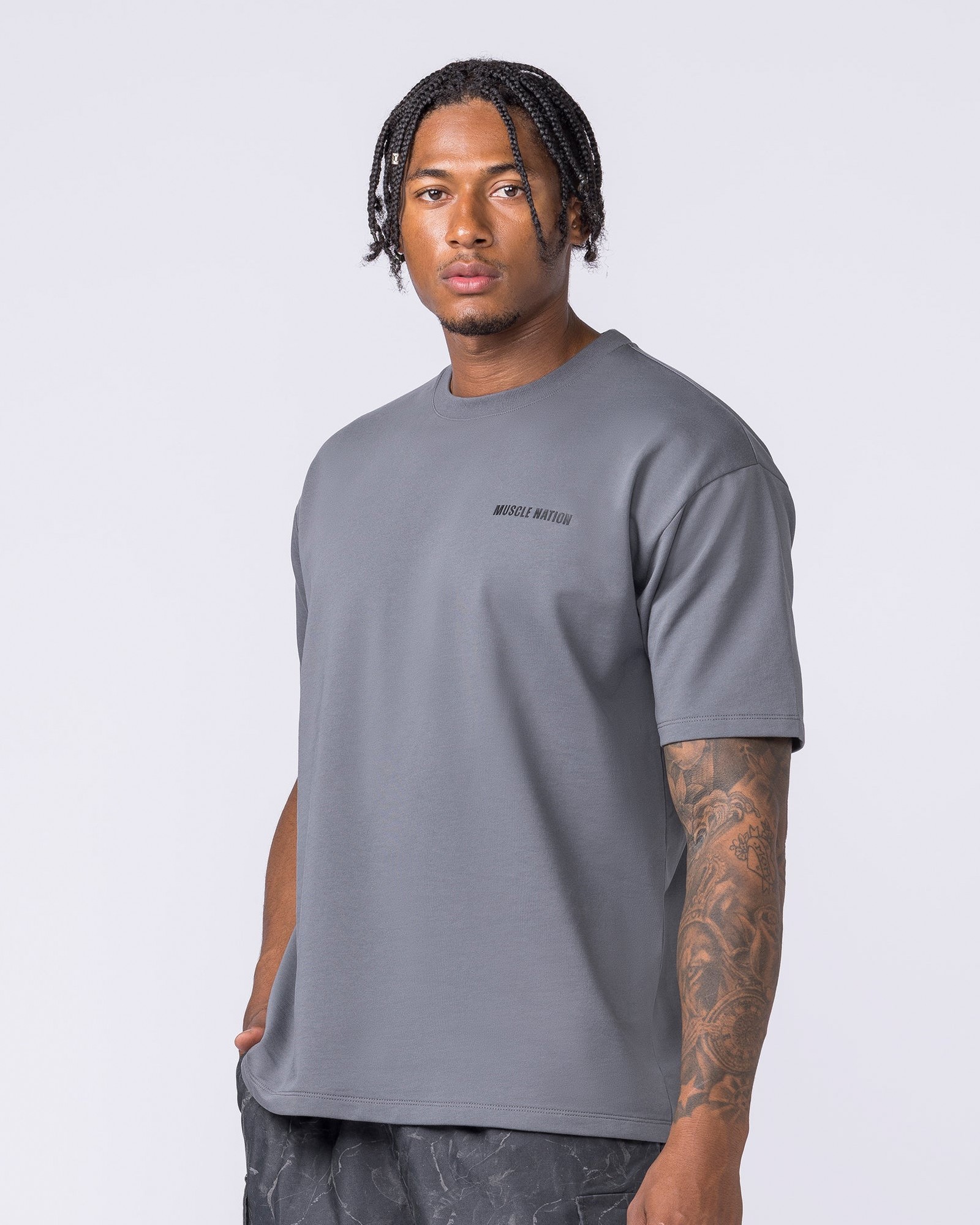 Essential Regular Fit Tee - Mid Grey