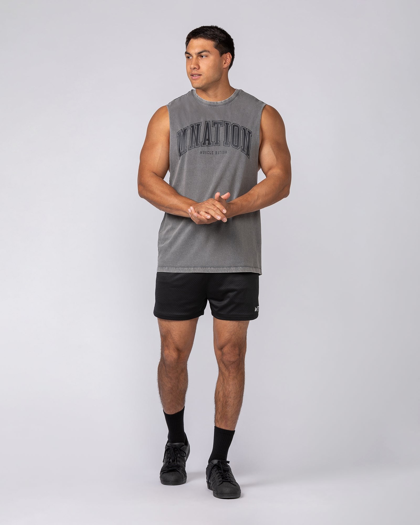 Varsity Training Drop Arm Vintage Tank - Washed Tornado