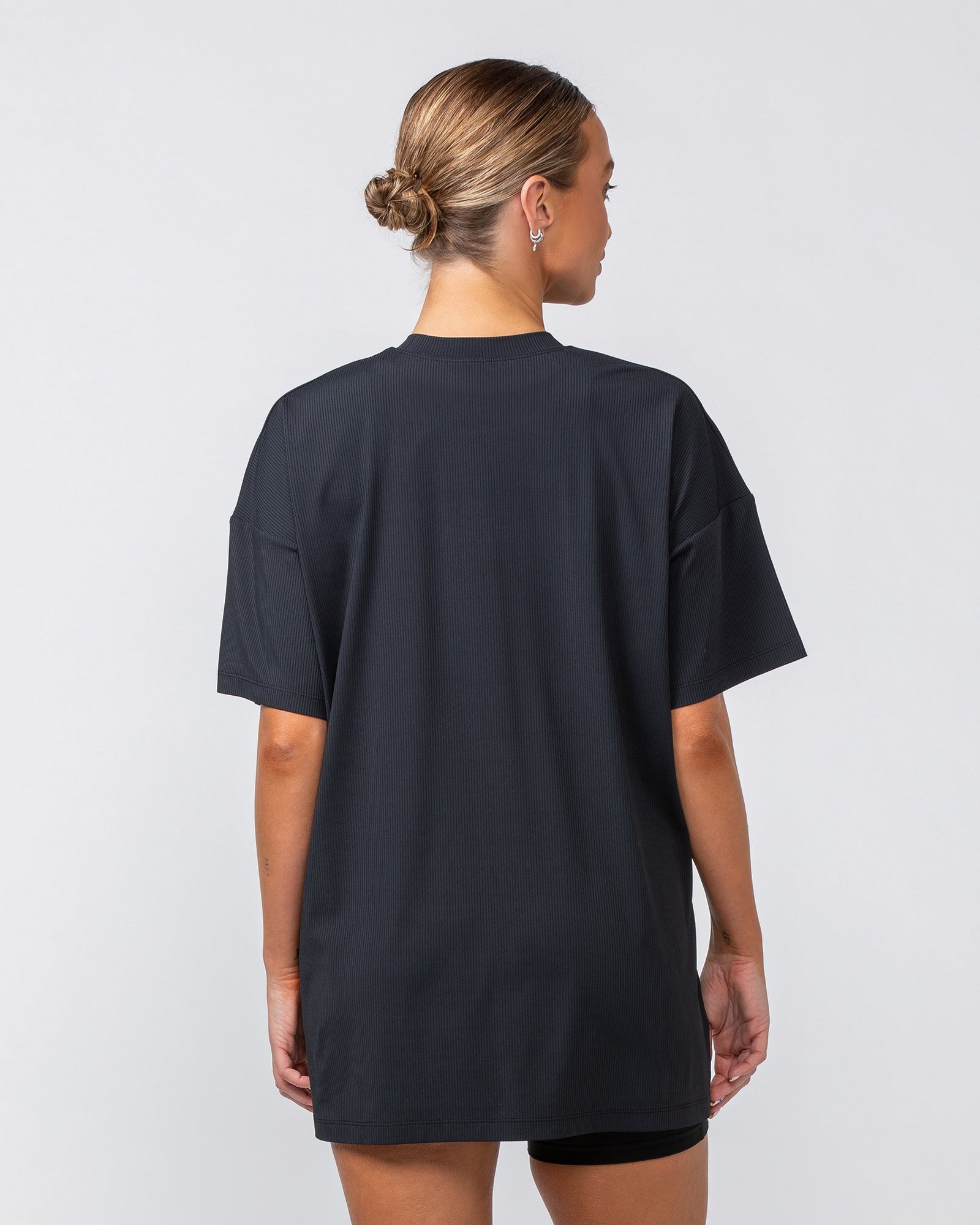 Relaxed Rib Training Tee - Black