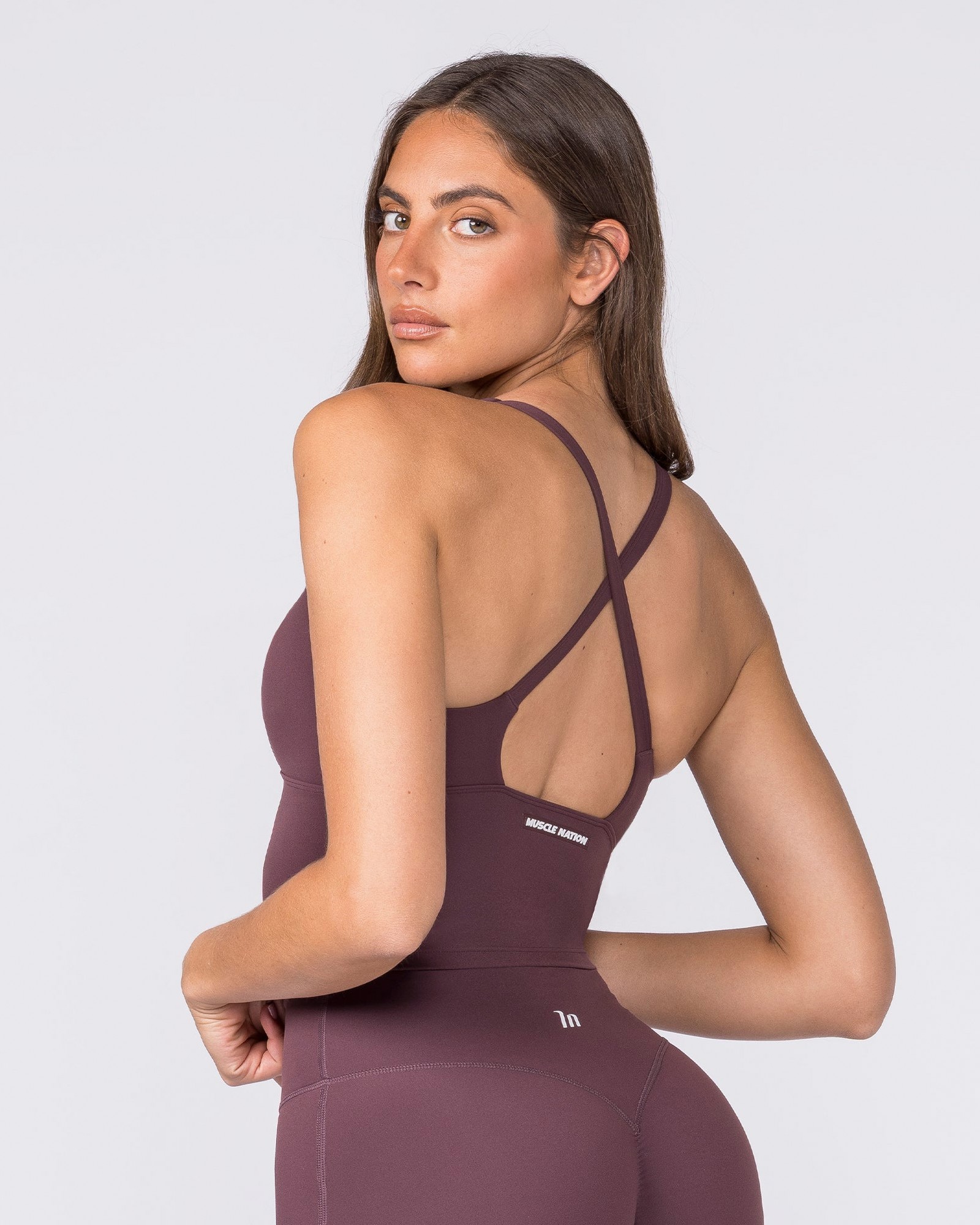 Influence Bra Tank - Dark Cherry