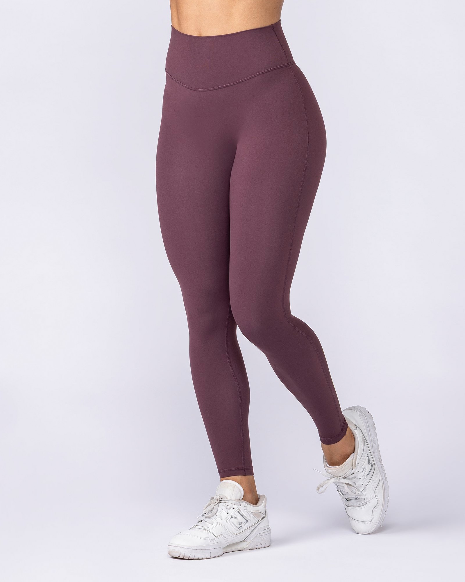Aura Peachy Invisible Scrunch Ankle Leggings - Dark Cherry