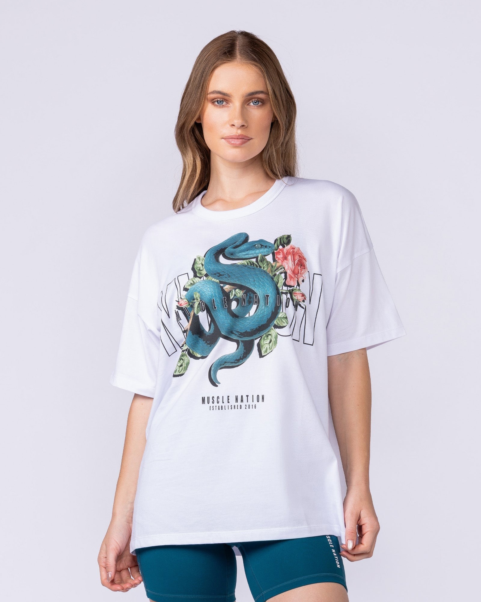 Viper Oversized Tee - White