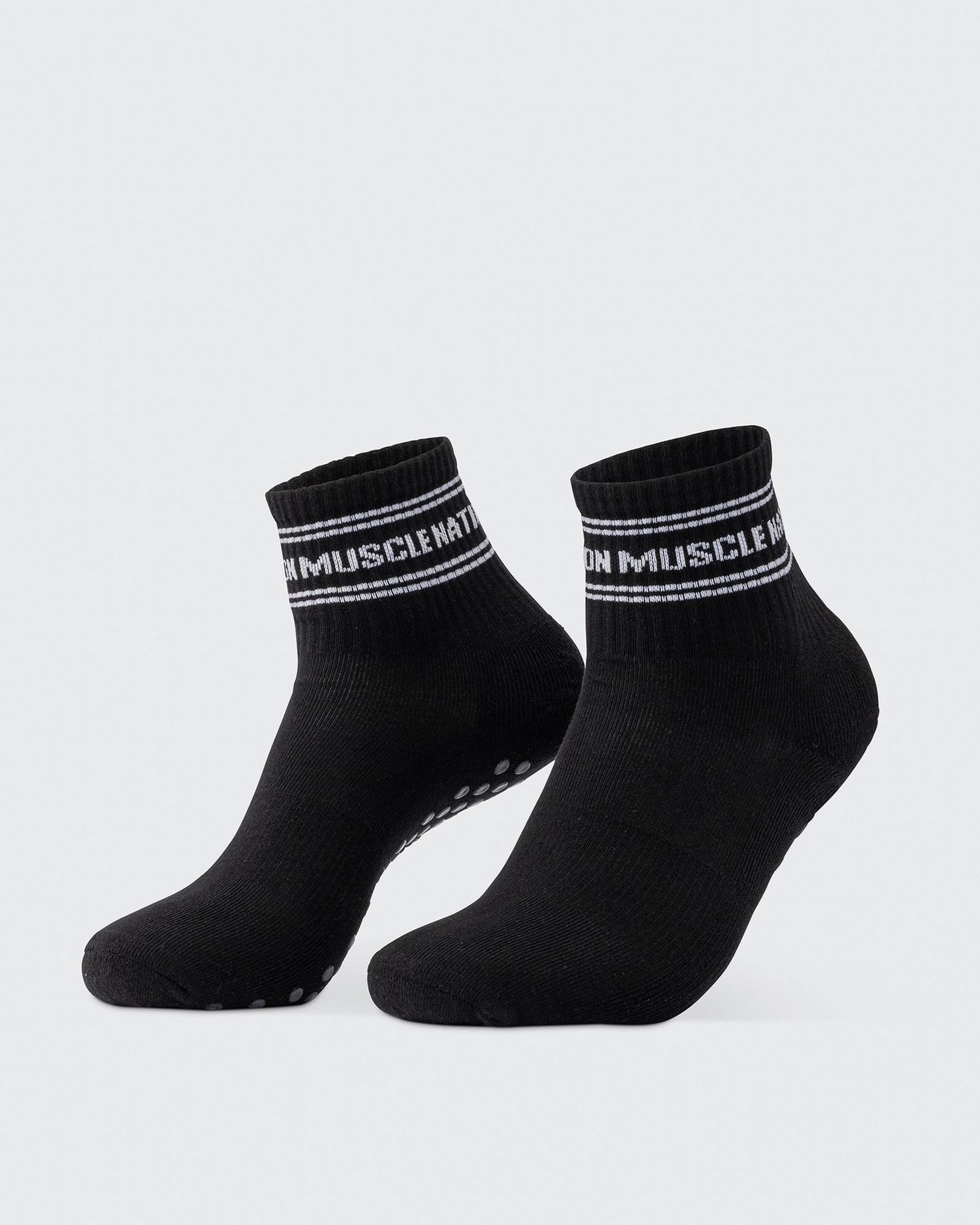 1/4 Crew Grip Sock - 1Pack - Black