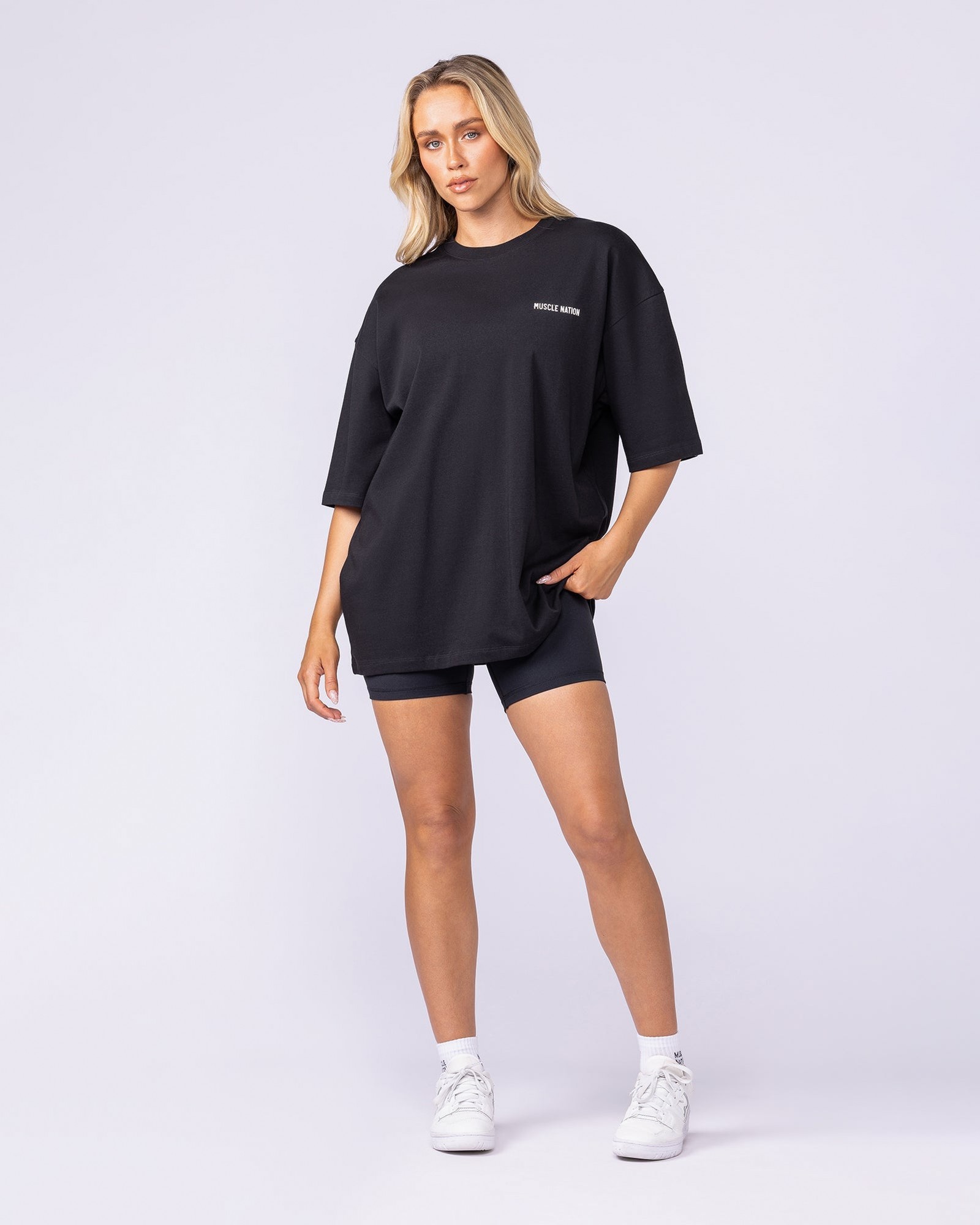 Pegasus Oversized Tee - Black