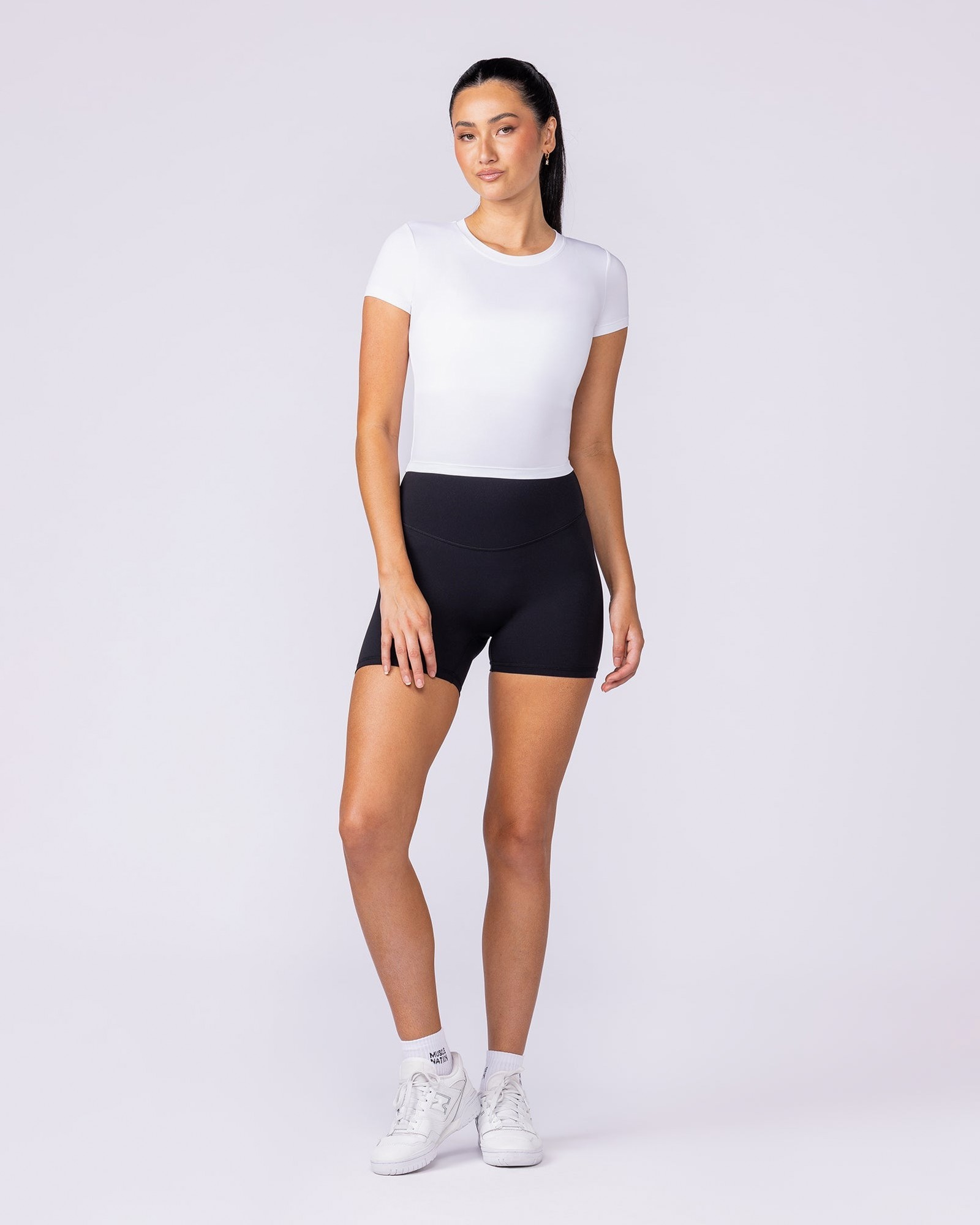 Essential Cropped Tee - White