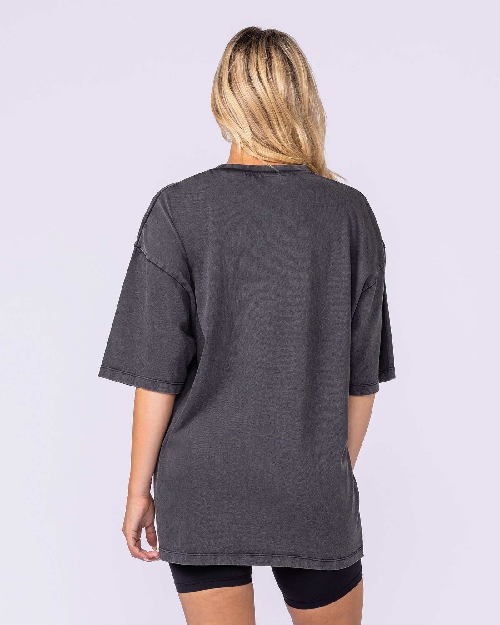 Spartan Oversized Vintage Tee - Washed Black
