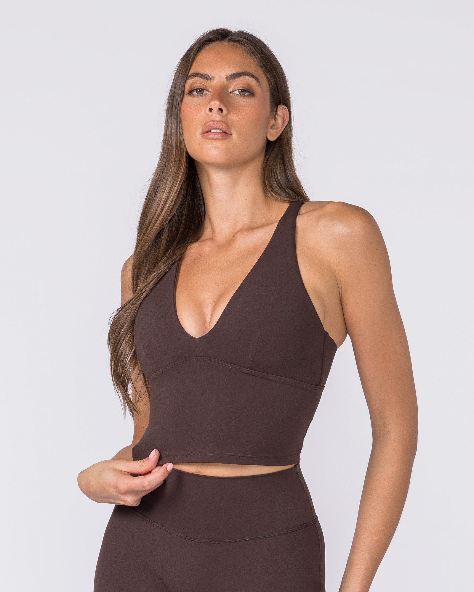 Influence Bra Tank - Cocoa