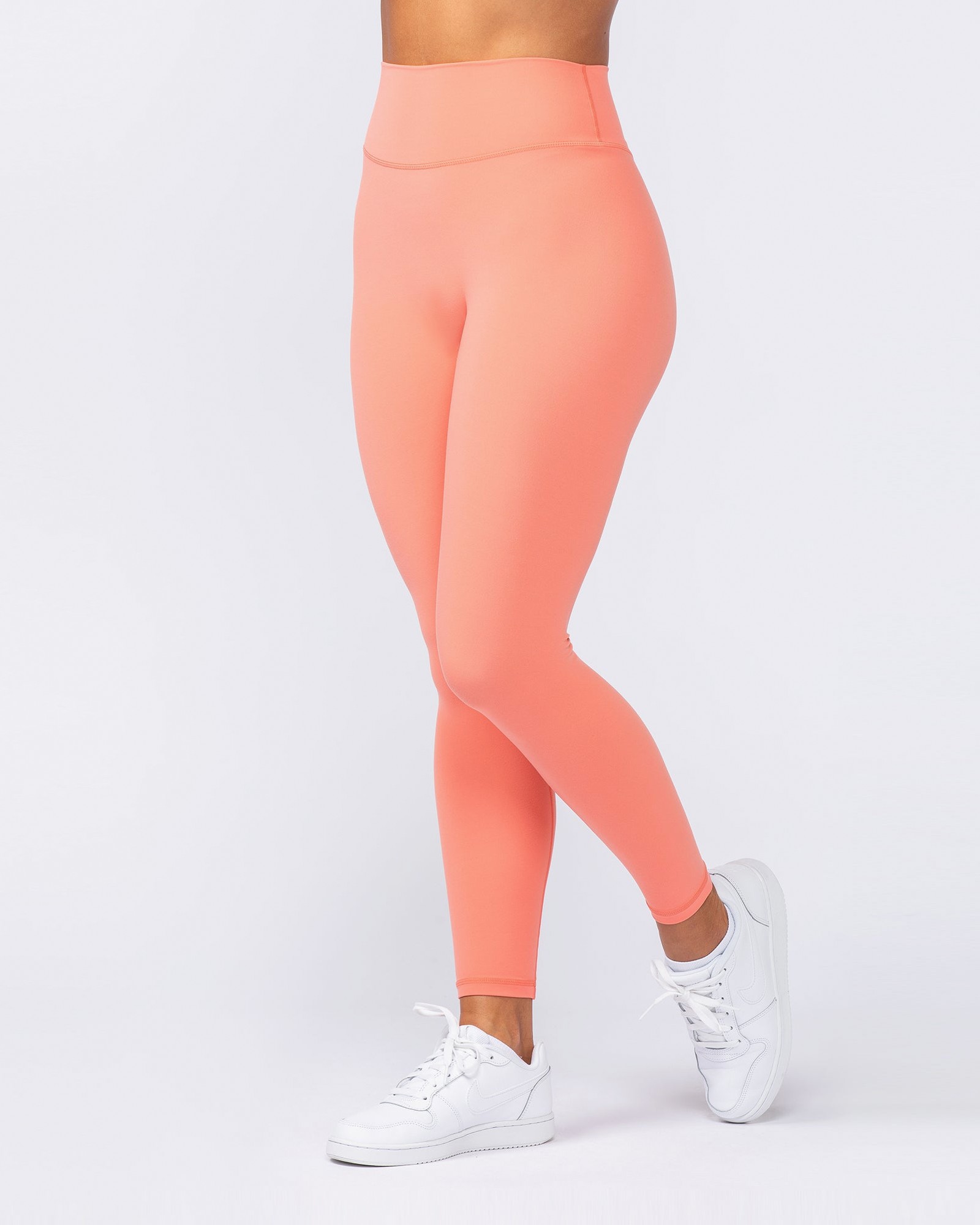 Liberty High Rise Ankle Length Leggings - Peach Pink