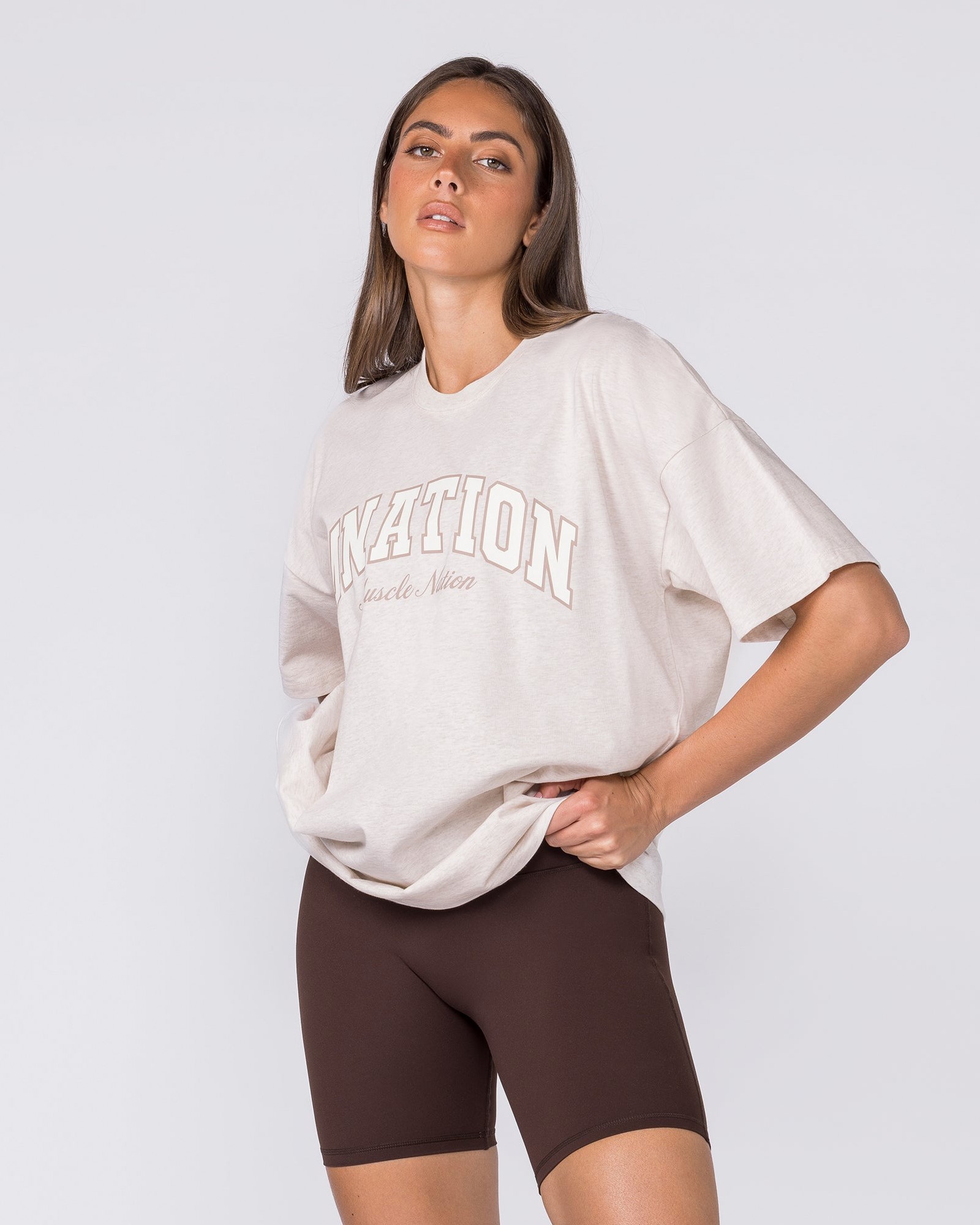 Studio Oversized Tee - Dew Marl