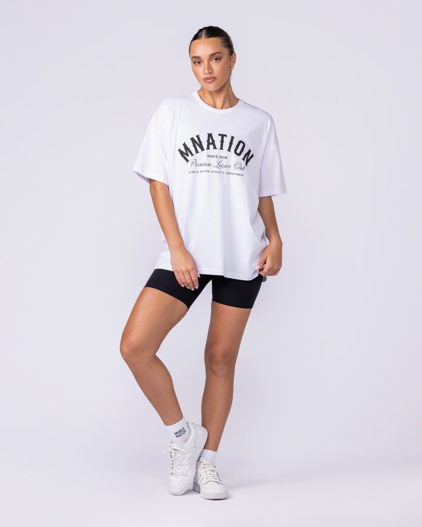 MN Saloon Oversized Tee - White