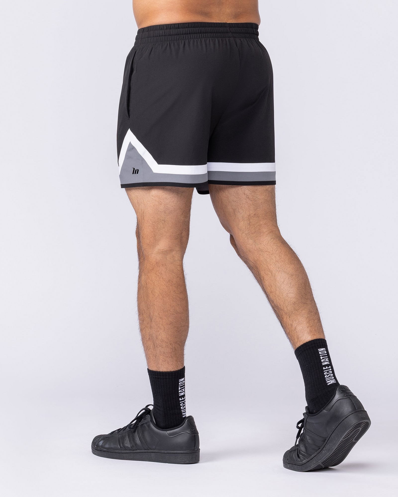 Player 4" Active Shorts - Black / Tornado
