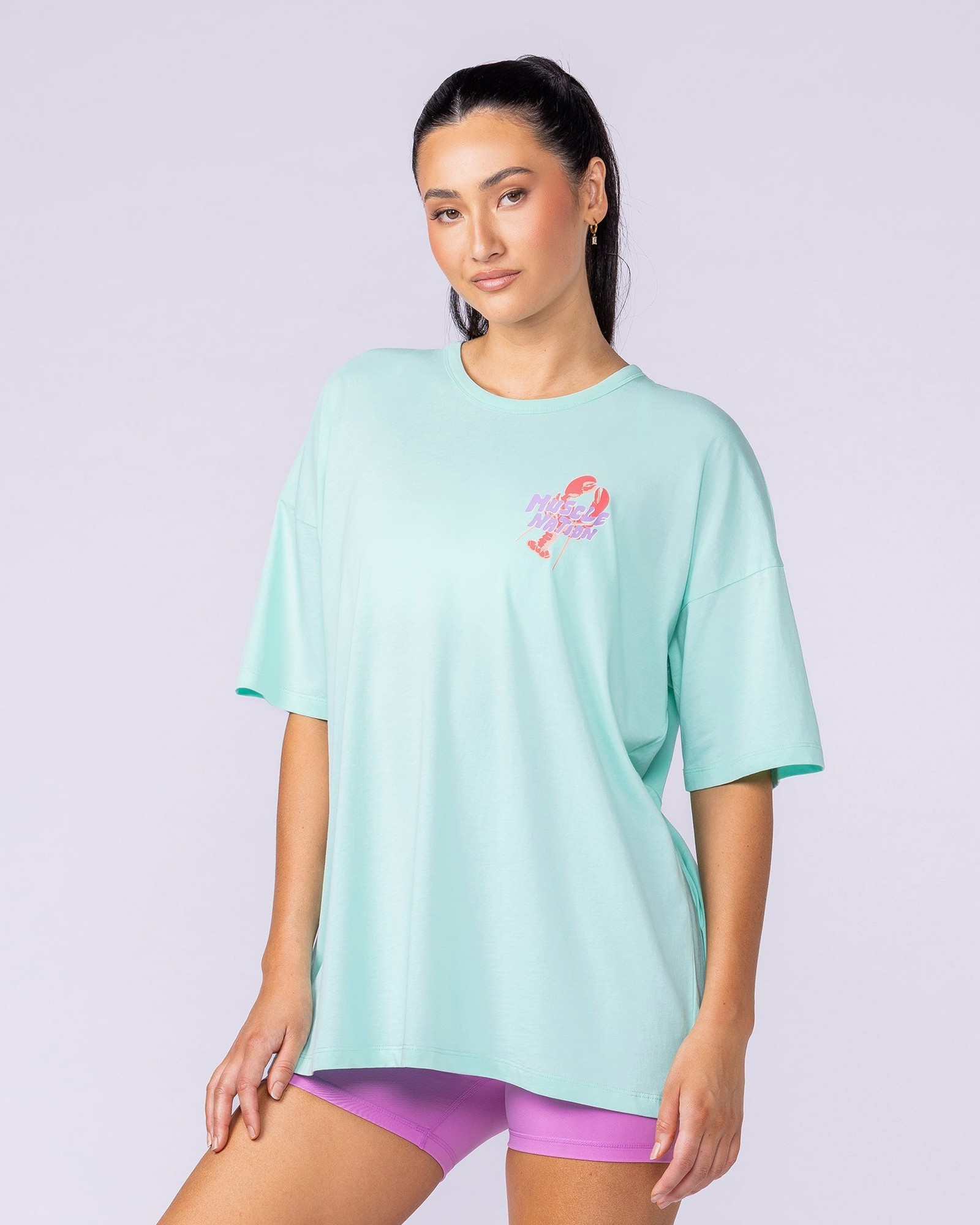 Pinchy Oversized Tee - Spearmint