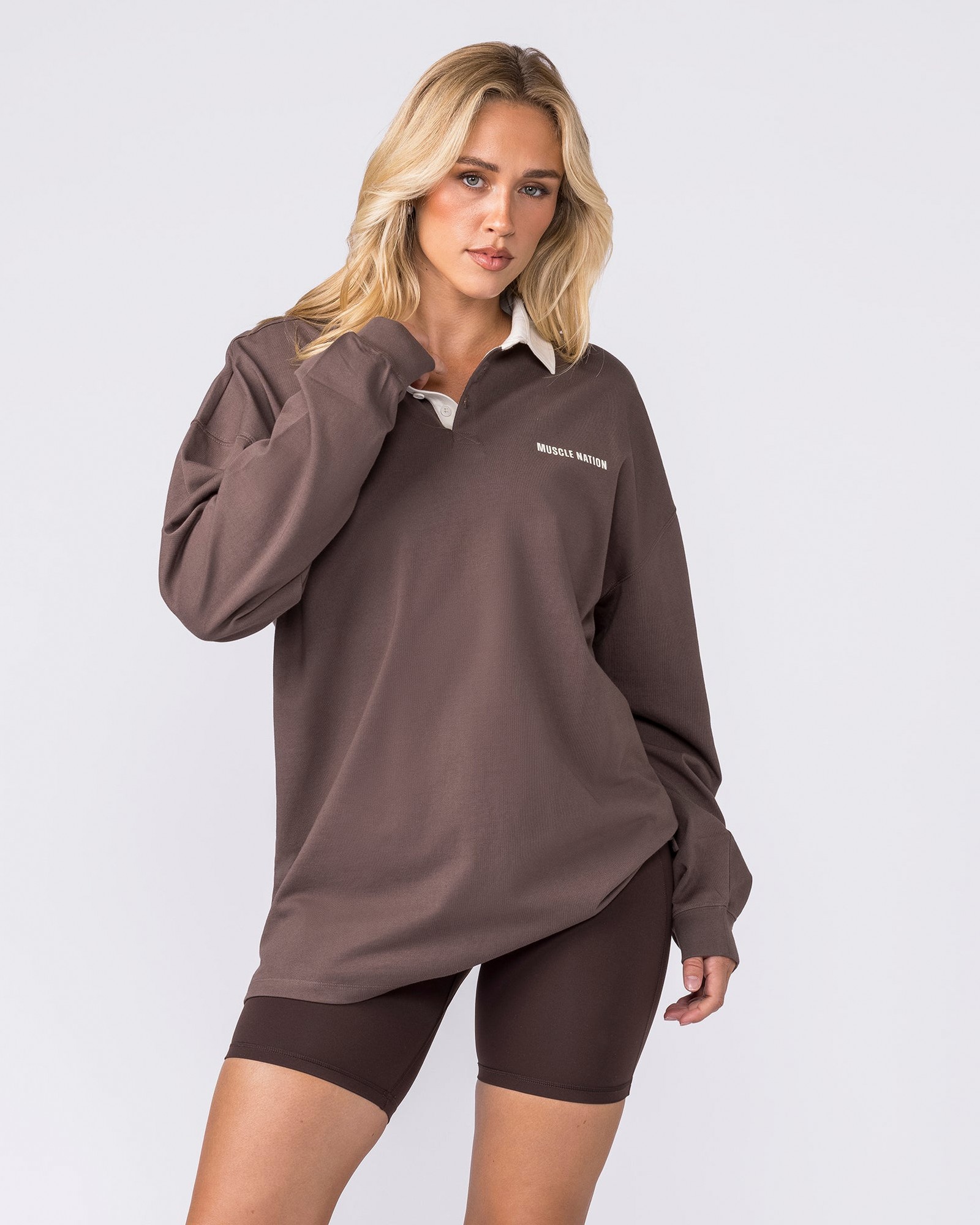 Essential Lightweight Rugby Jersey - Dark Taupe