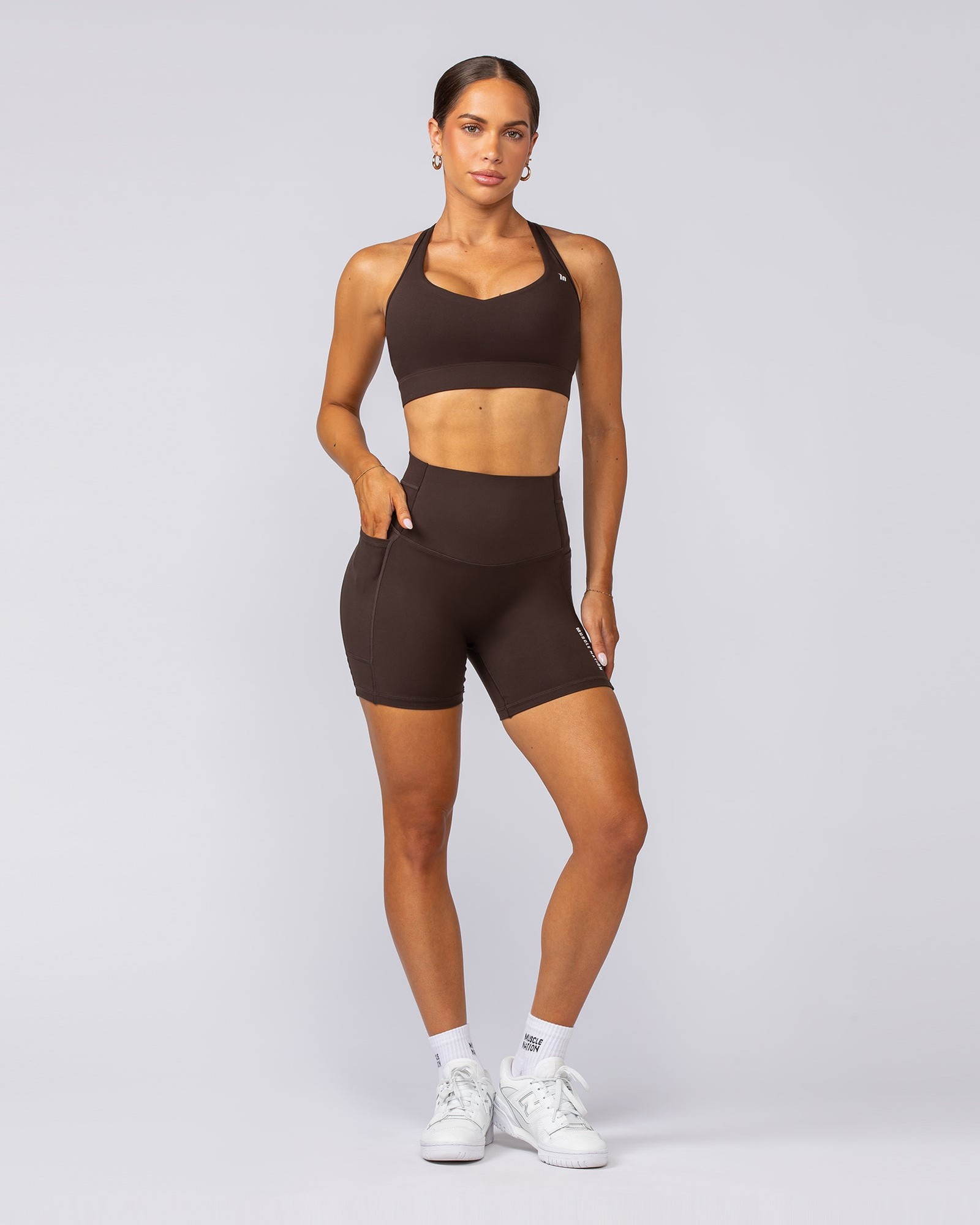 Unrivalled Everyday Pocket Bike Shorts - Cocoa