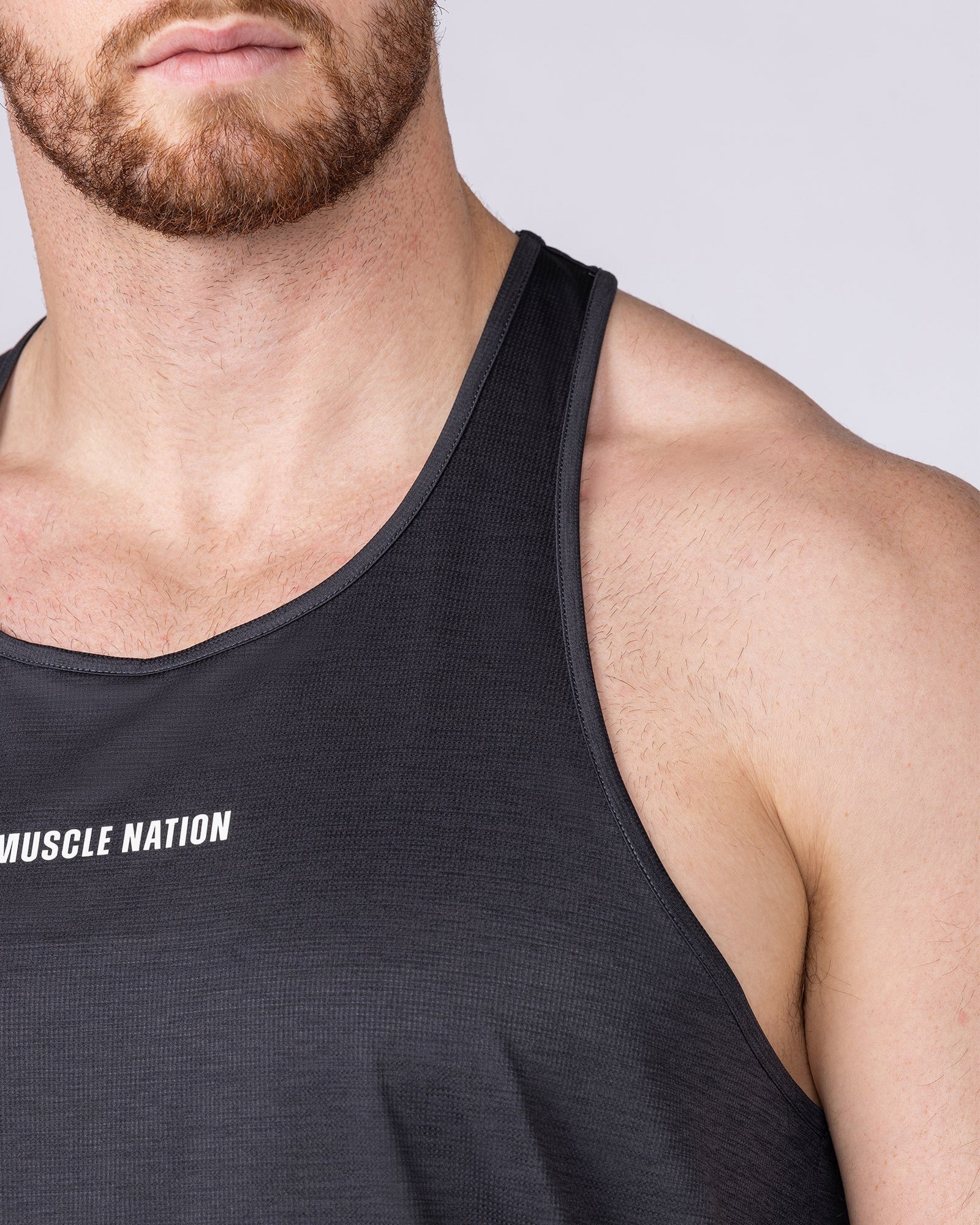 Aero Y Back Singlet - Black