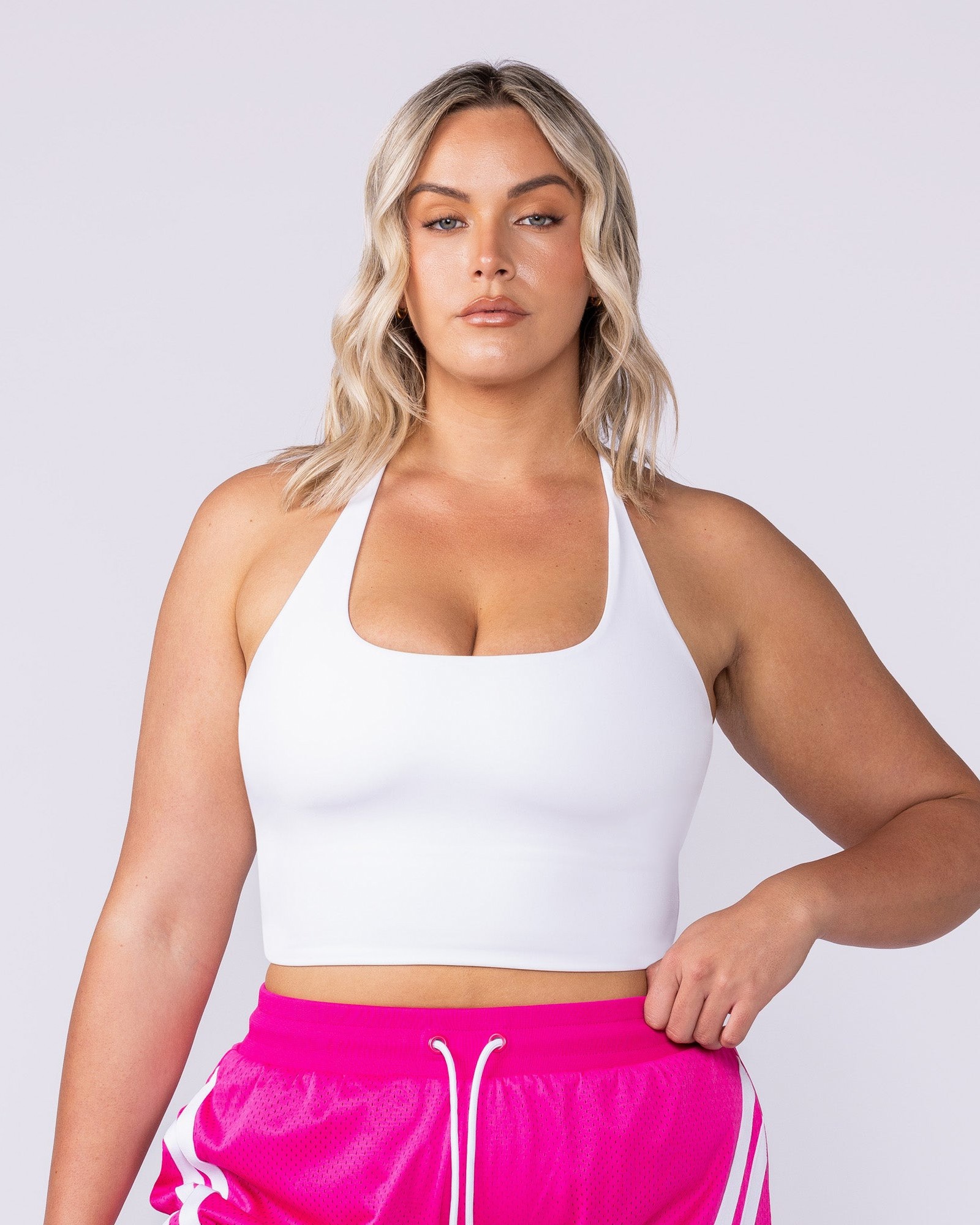 Captivate Bra Tank - White