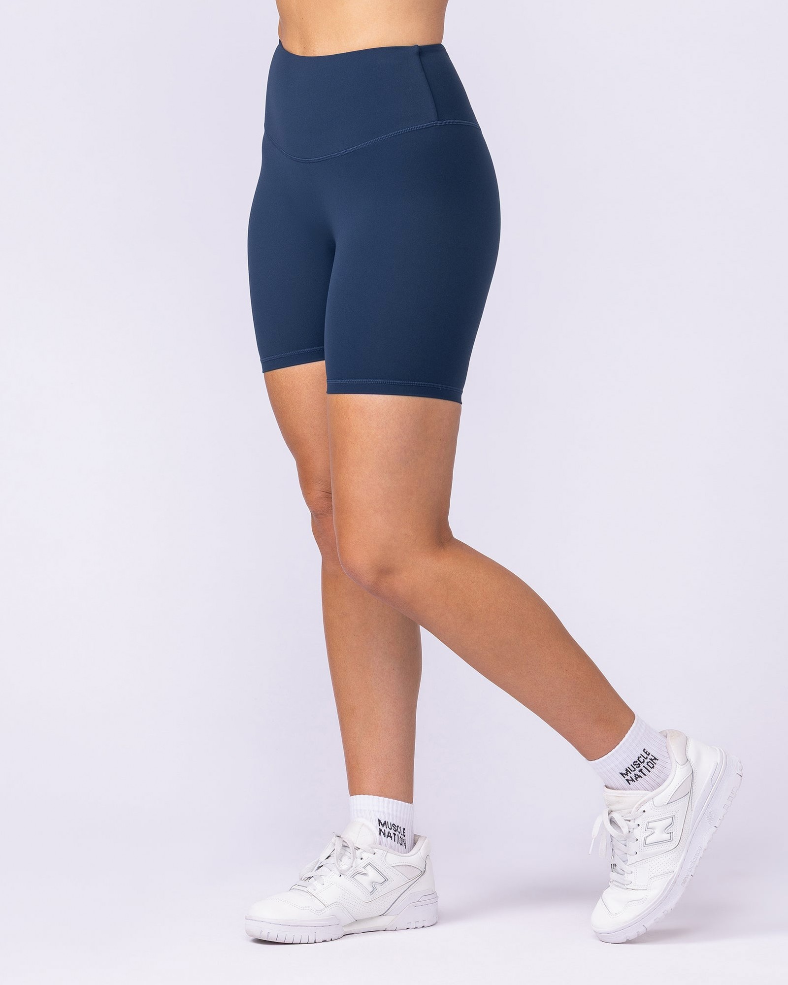 Aura Back Pocket Bike Shorts - Navy