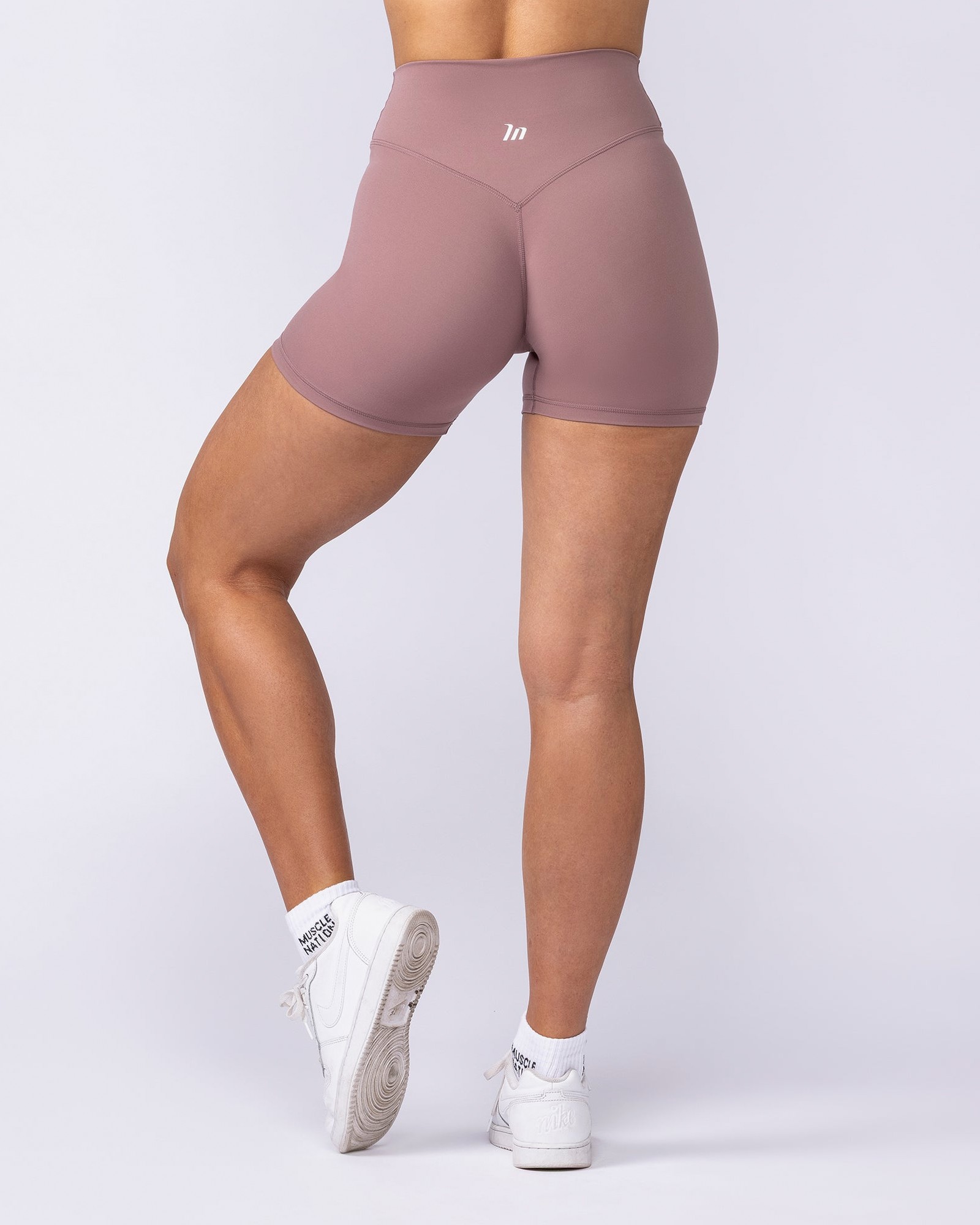 Liberty High Rise Midway Shorts - Mocha Berry