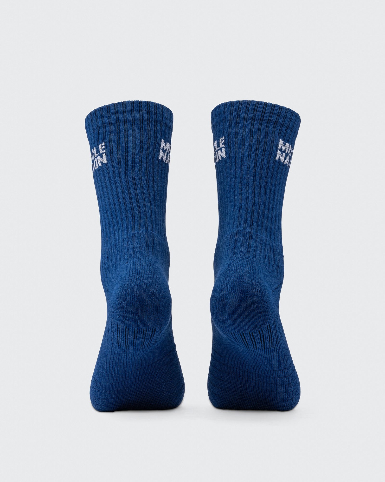 Mens Essential Crew Socks (3x Pack) - Navy / Hawaiian Blue / Off White