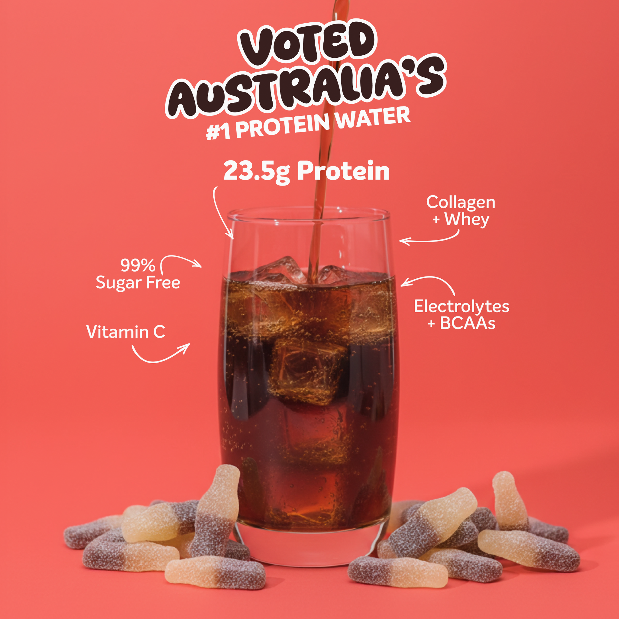 PROTEIN WATER - Sour Cola - 25 serves