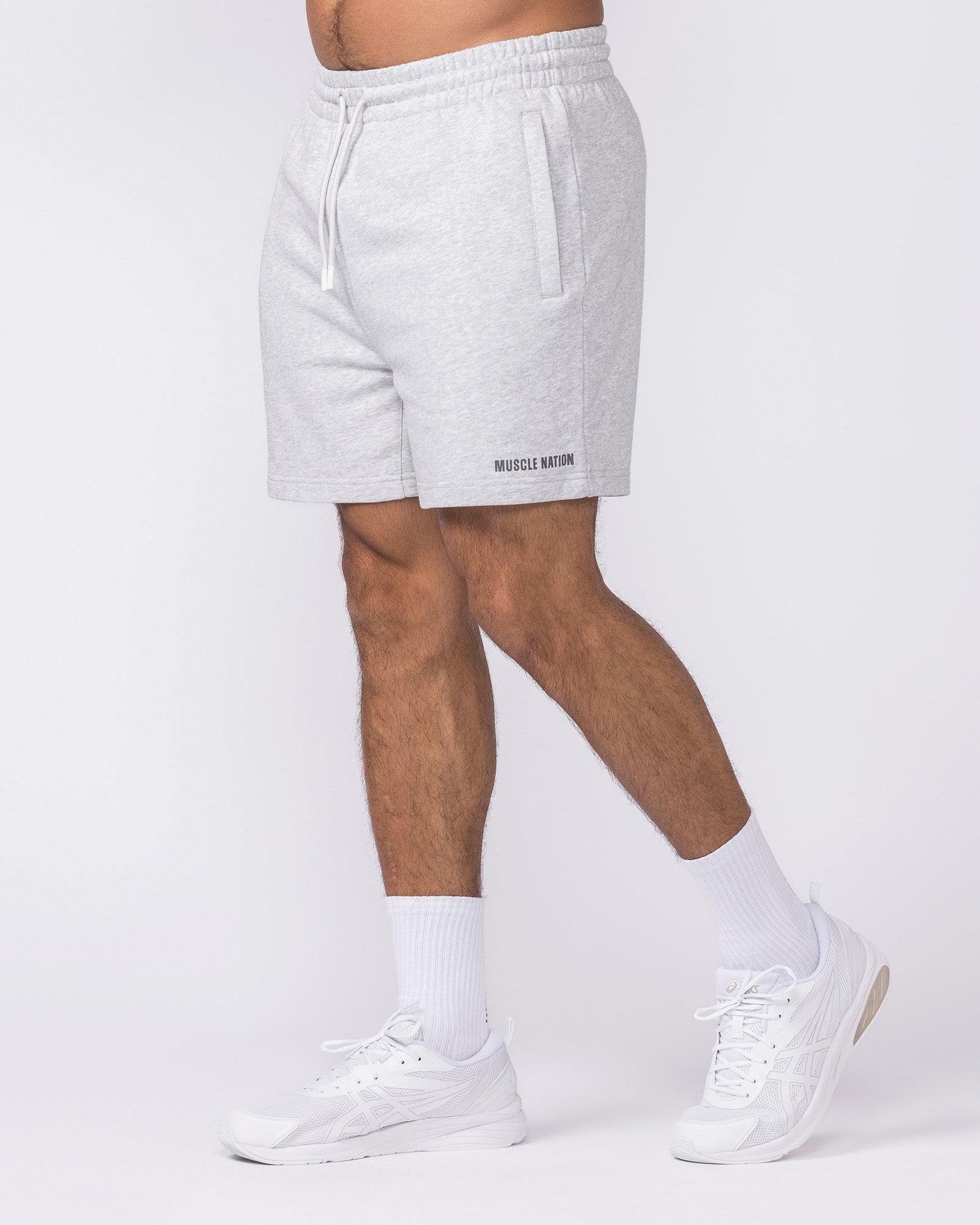 Essential Sweat 5" Shorts - Grey Marl