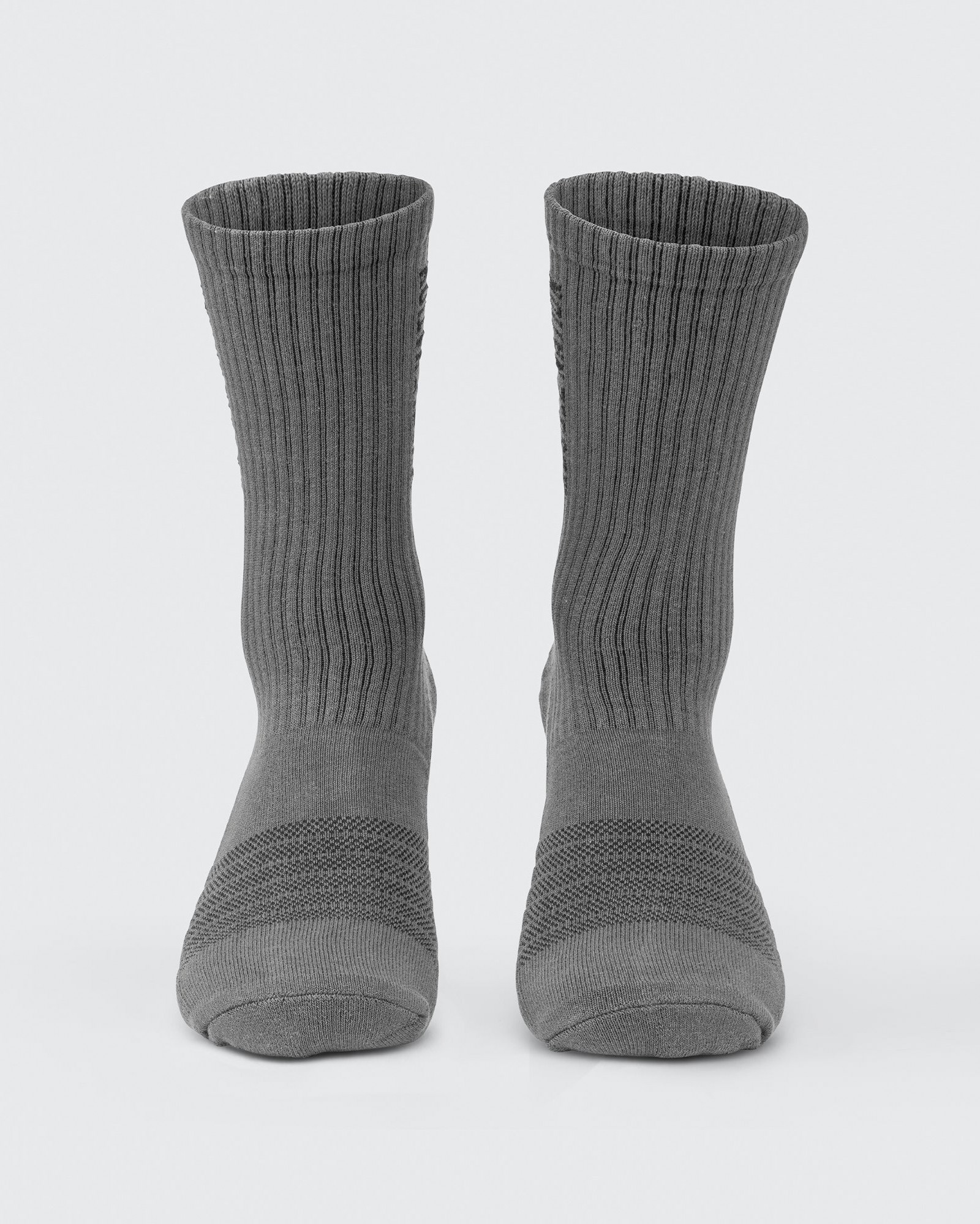 Mens Linear Crew Sock (2x Pack) - Charcoal