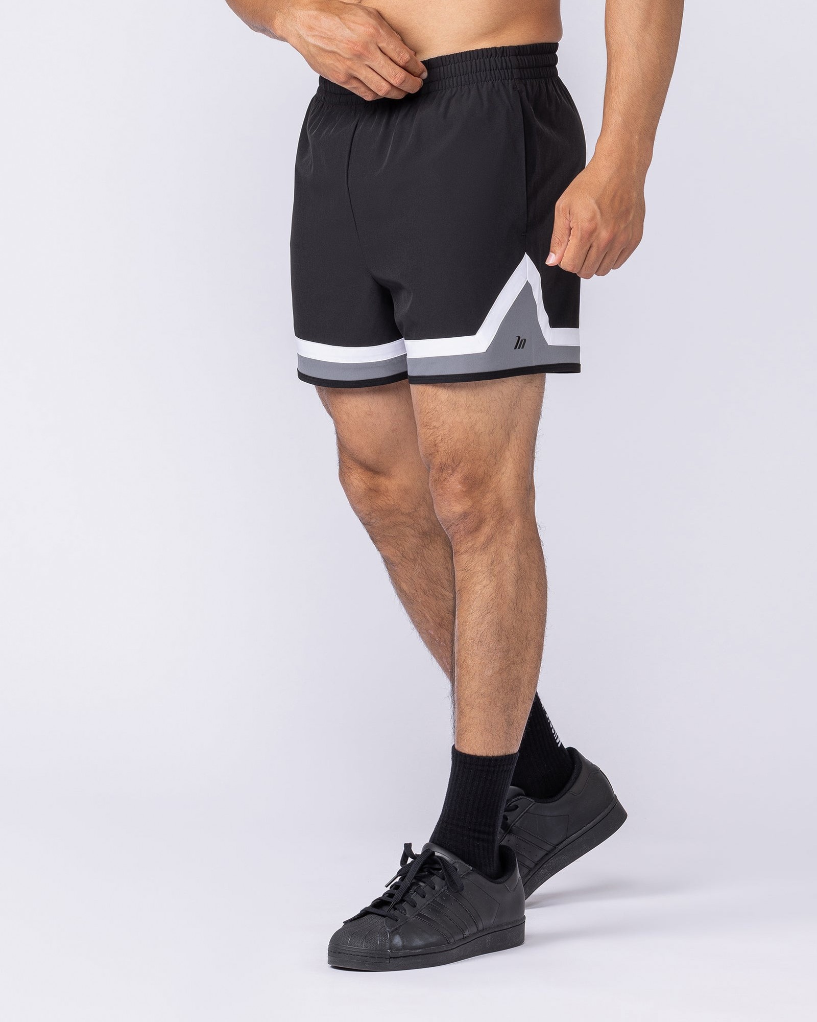 Player 4" Active Shorts - Black / Tornado