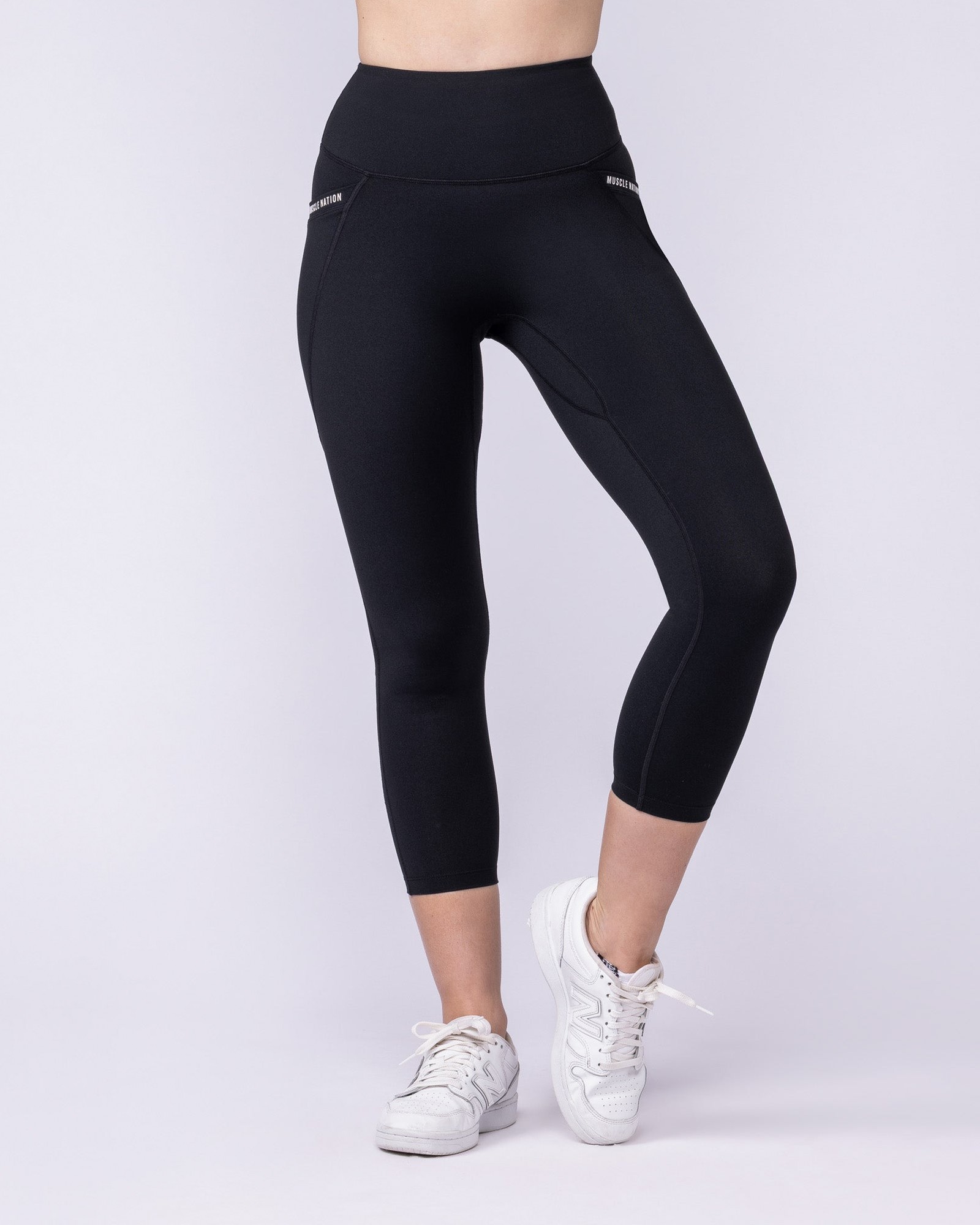 Illusion Signature Pocket 7/8 Leggings - Black