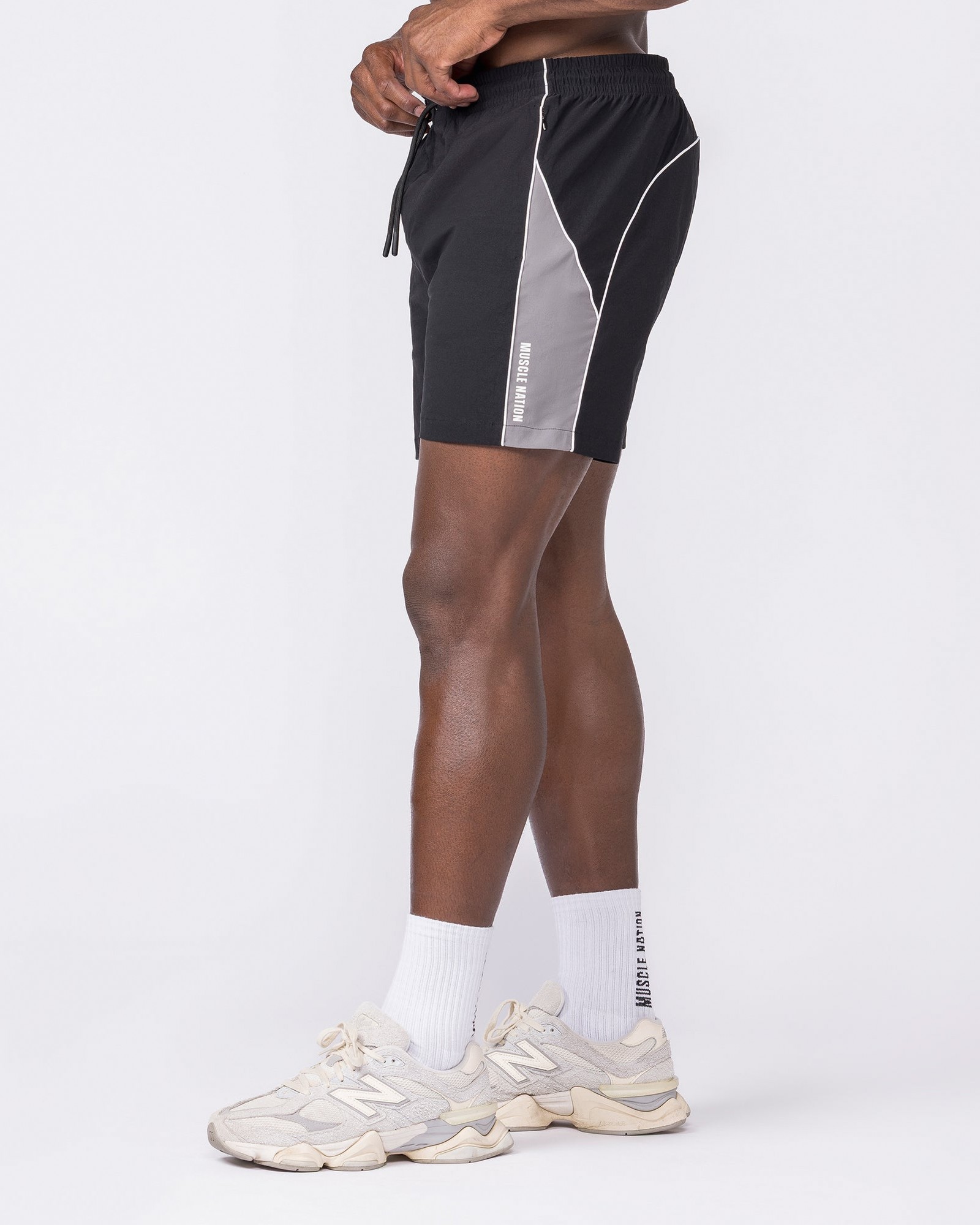 Command Windbreaker Shorts - Black
