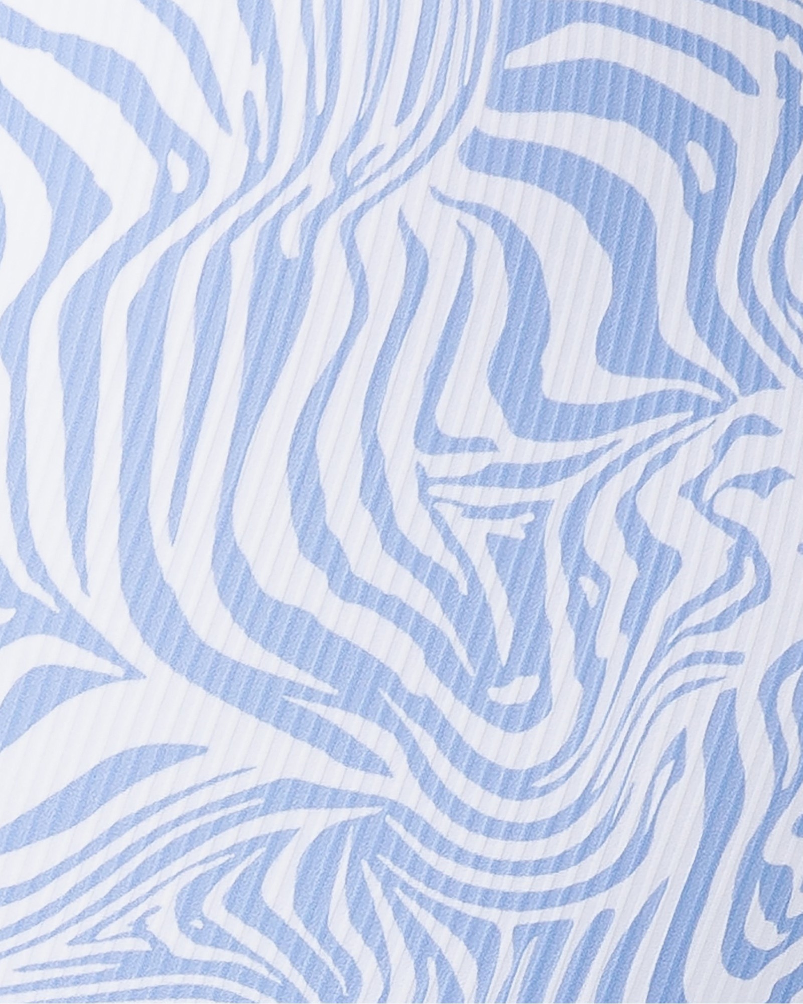 Fundamental Zebra Rib Bra - Pacific Blue Zebra
