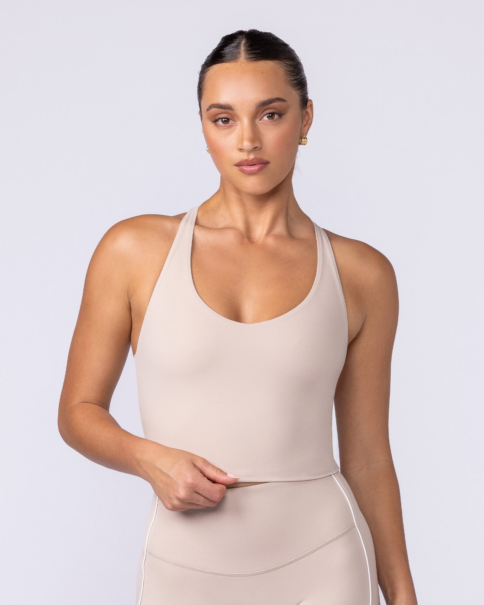 Active Form Cropped Tank - Sand