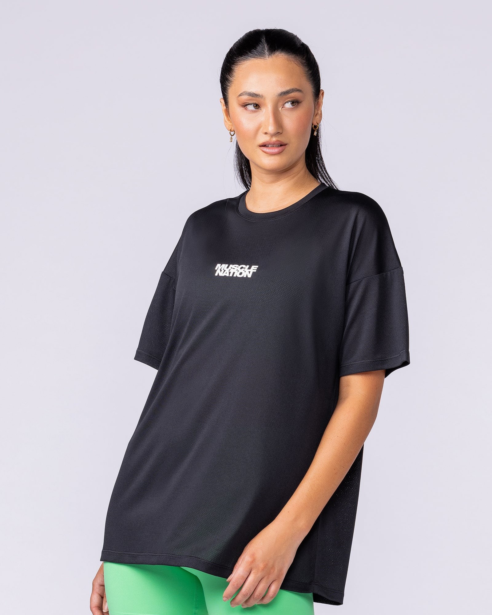 Womens Relaxed Training Tee - Black