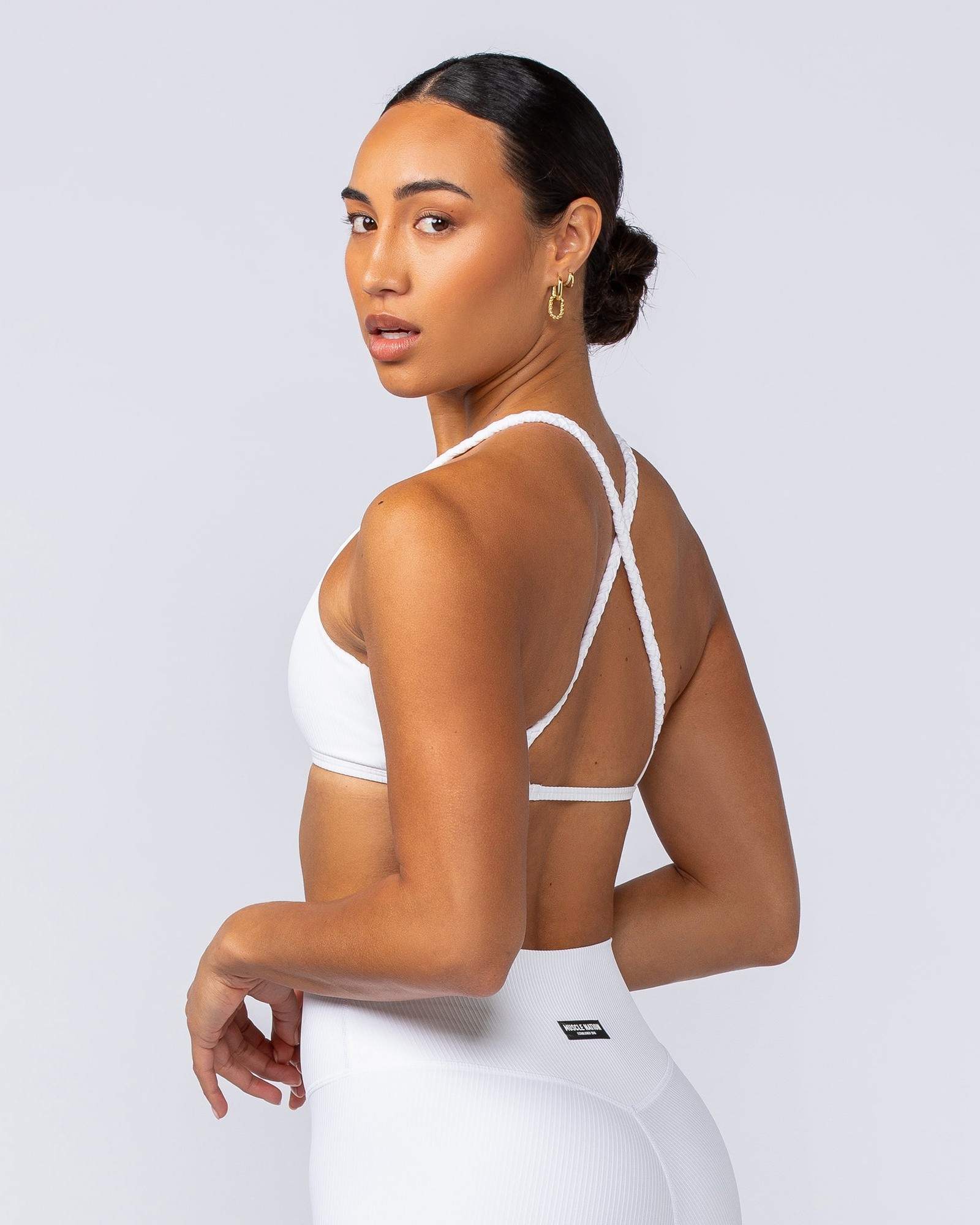 Breeze Rib Bralette - White
