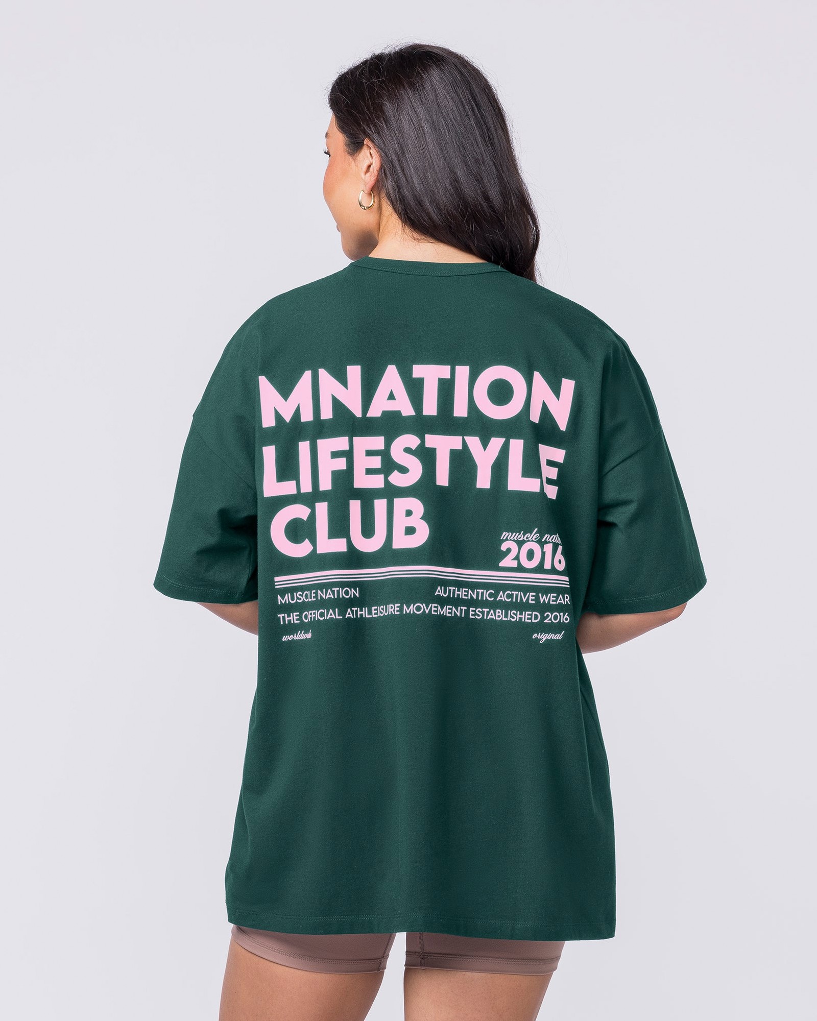 Lifestyle Club Oversized Tee - Sporting Green