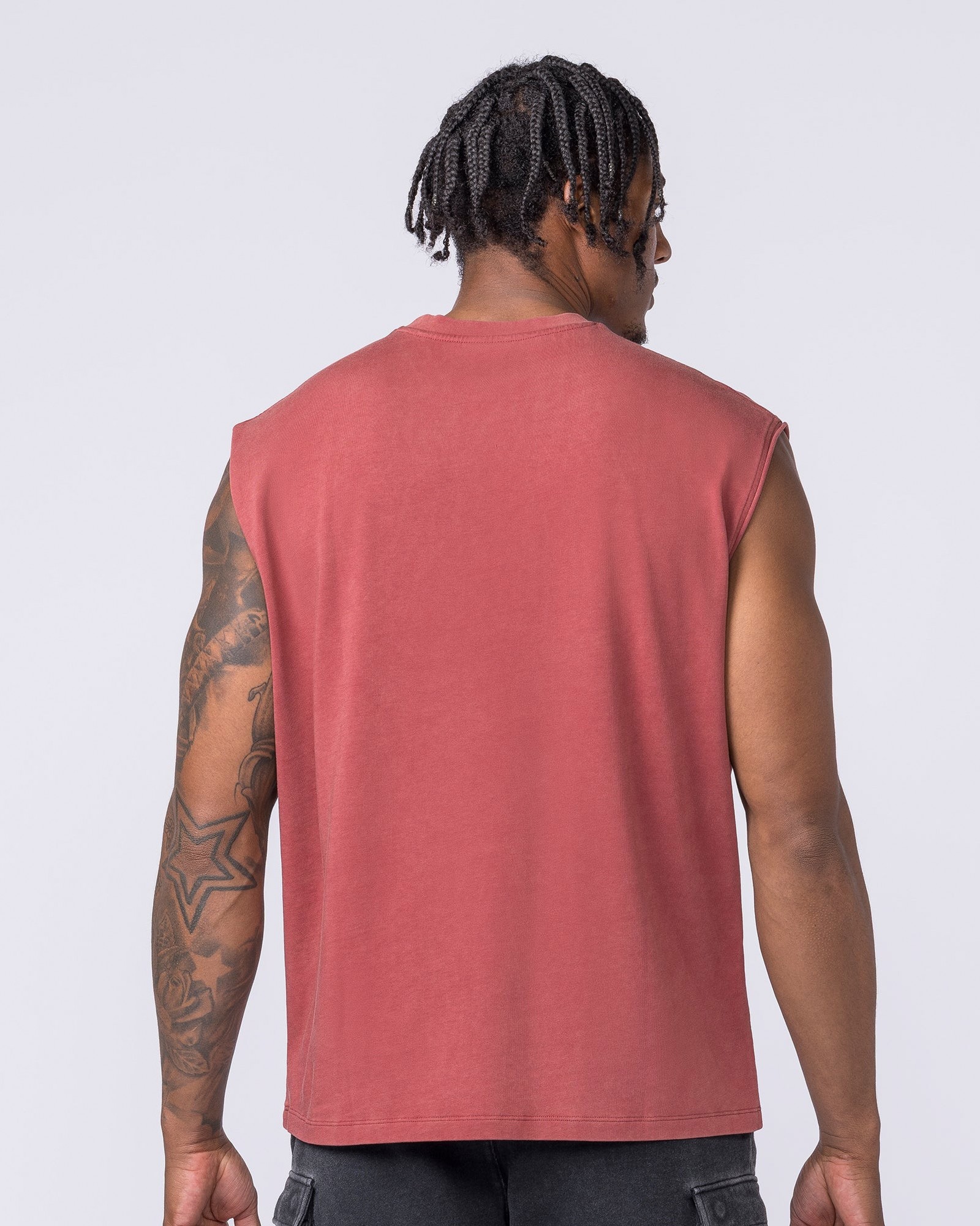 Metalcore Vintage Boxy Muscle Tank - Washed Rust