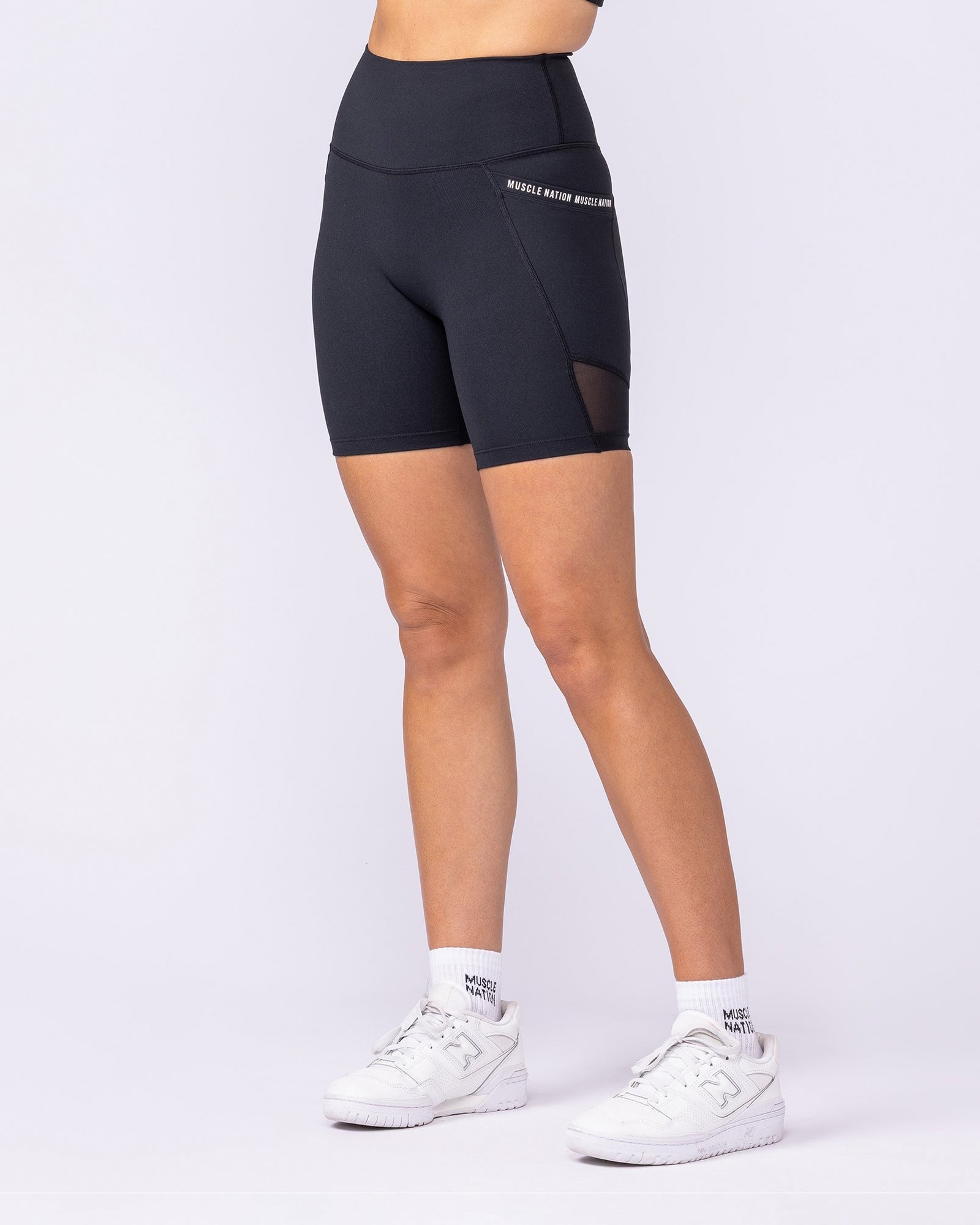 Illusion Signature Pocket Bike Shorts - Black
