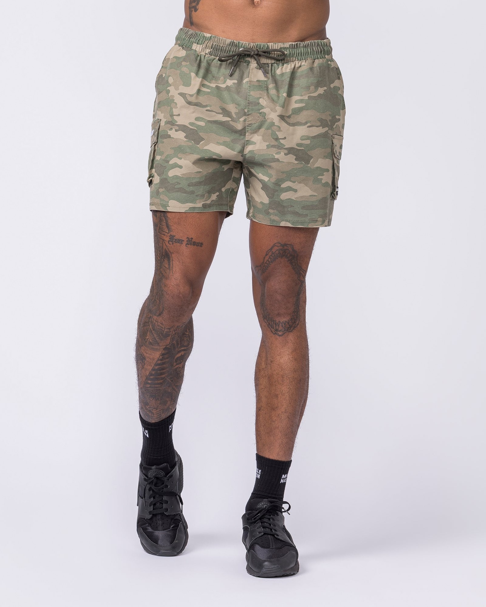 Daily Cargo 5" Shorts - Washed Camo Print