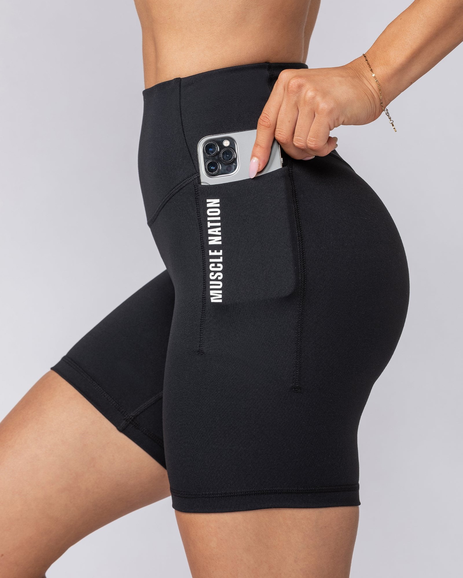 Core Pocket Bike Shorts - Black