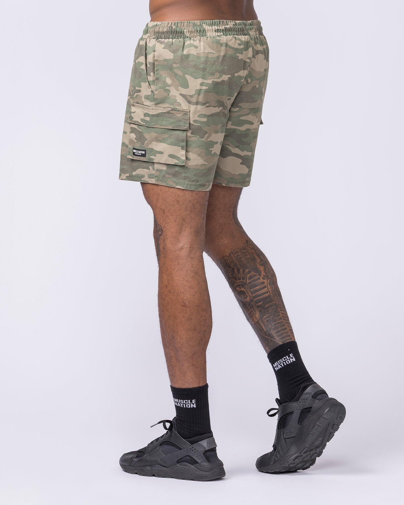 Daily Cargo 5" Shorts - Washed Camo Print