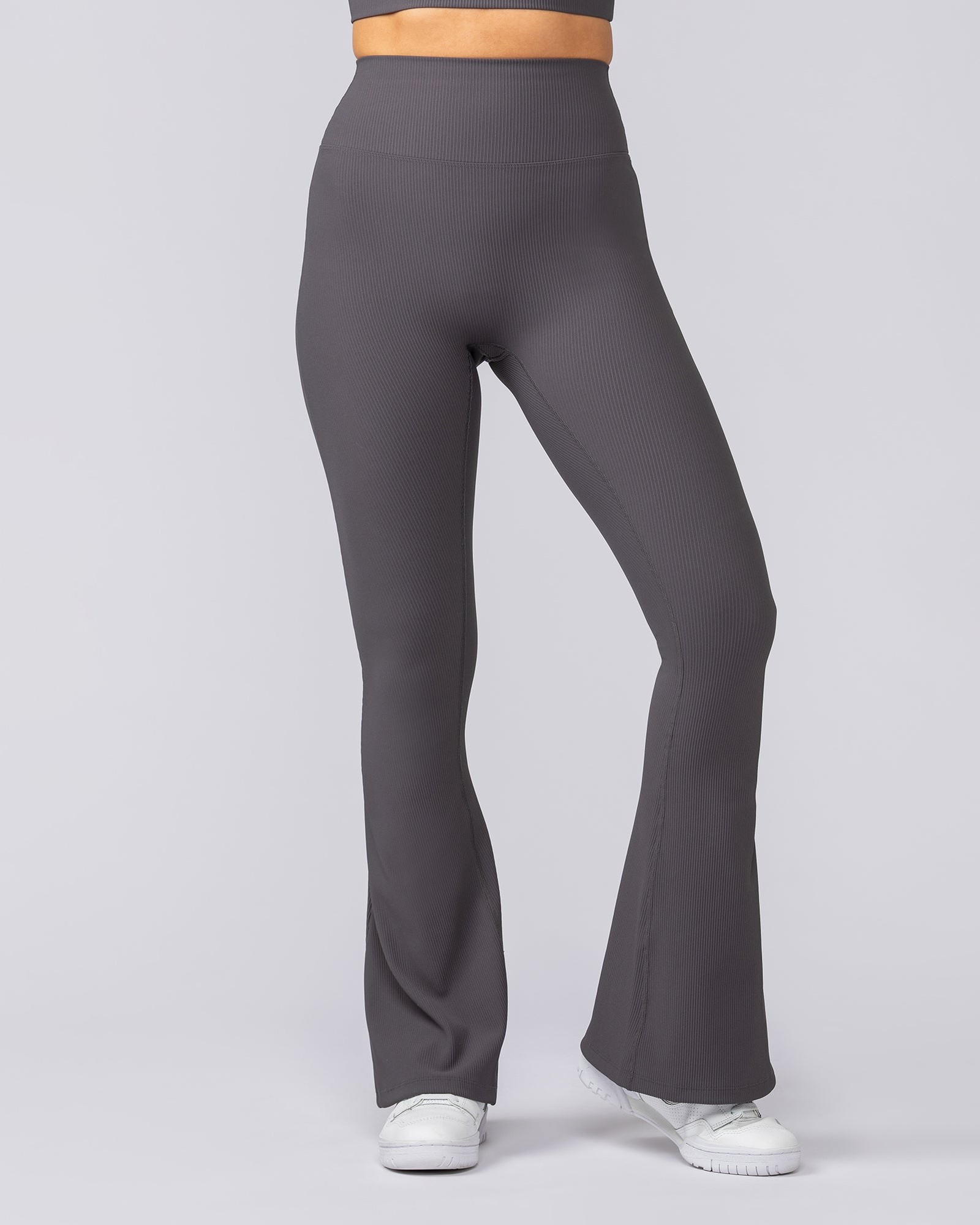 Zero Rise Rib Flare Leggings - Phantom